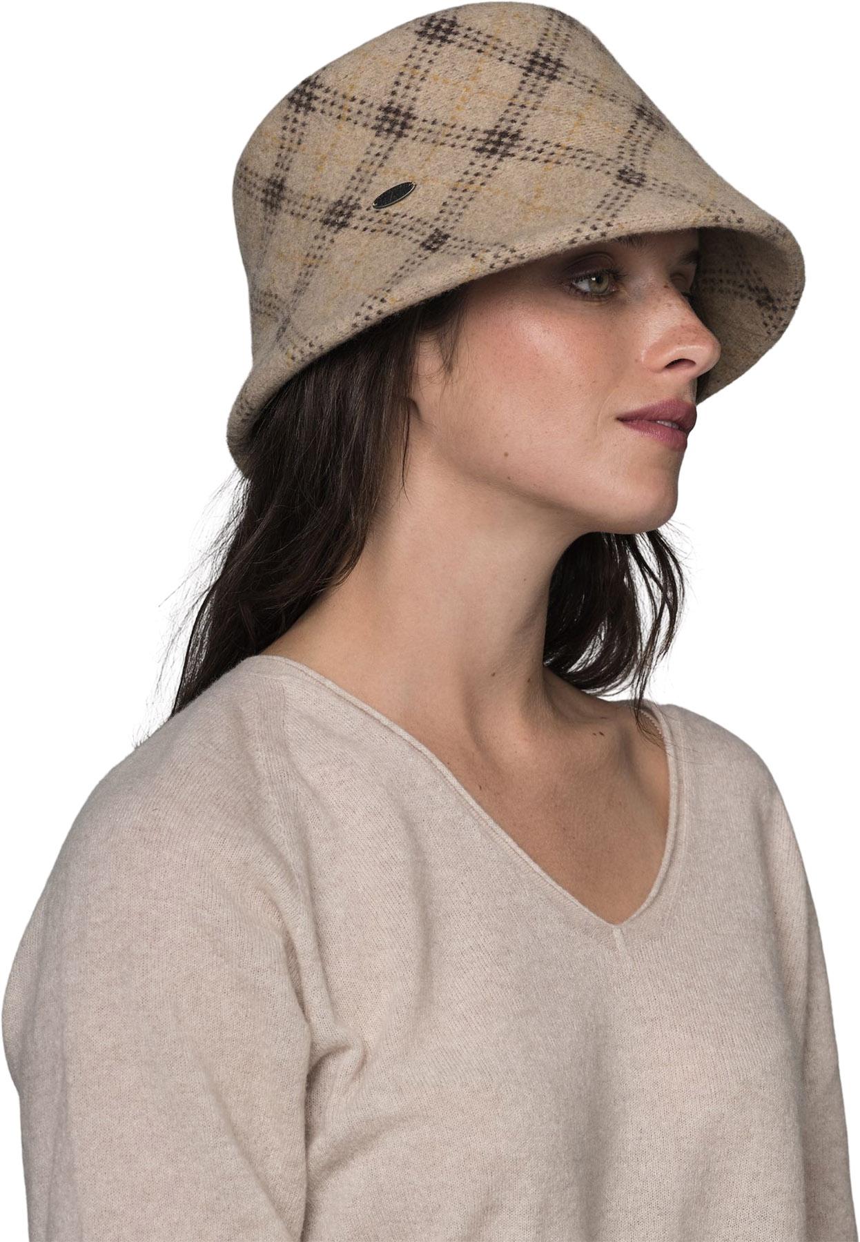 Product gallery image number 2 for product CAMIYAH - JACQUARD PLAID CLOCHE HAT - Women's