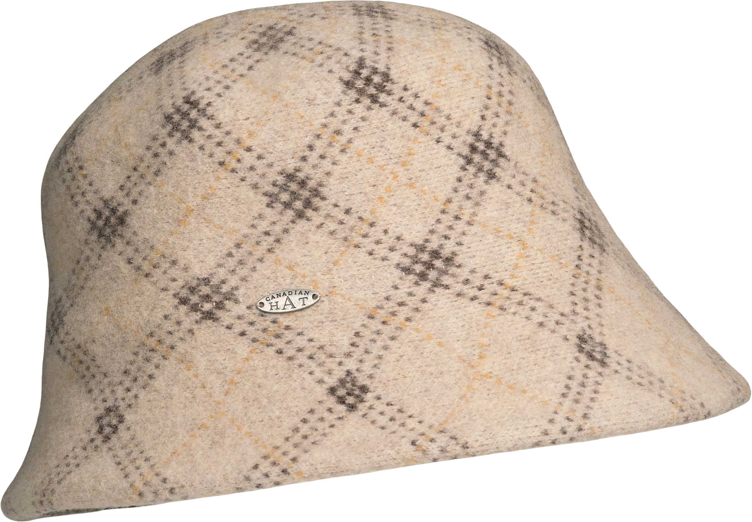 Product image for CAMIYAH - JACQUARD PLAID CLOCHE HAT - Women's