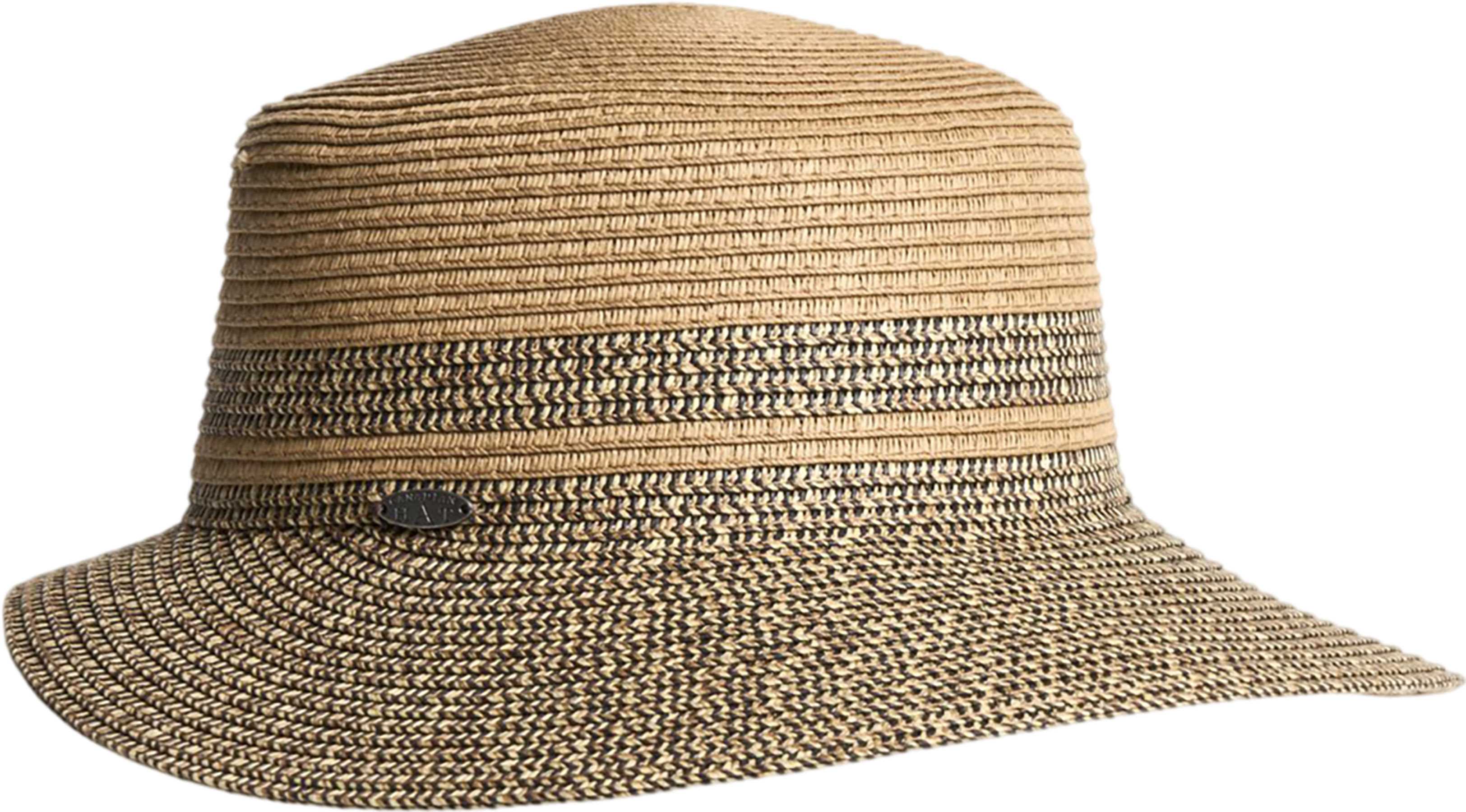 Product image for Caylee Large Bi-Color Cap with Straw Detail - Women's
