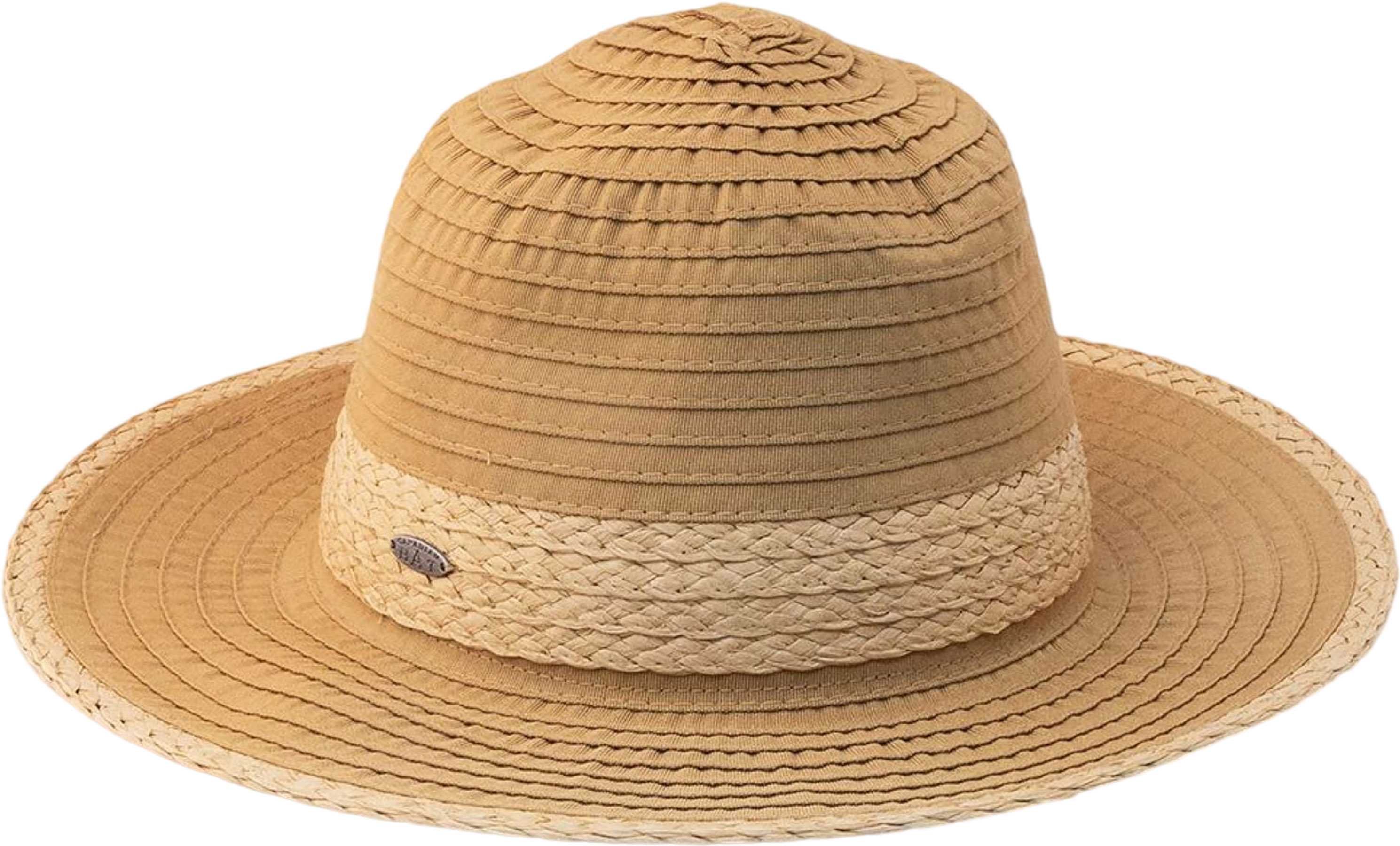 Product image for Florent Crushable Fedora Hat with Straw Detail - Unisex
