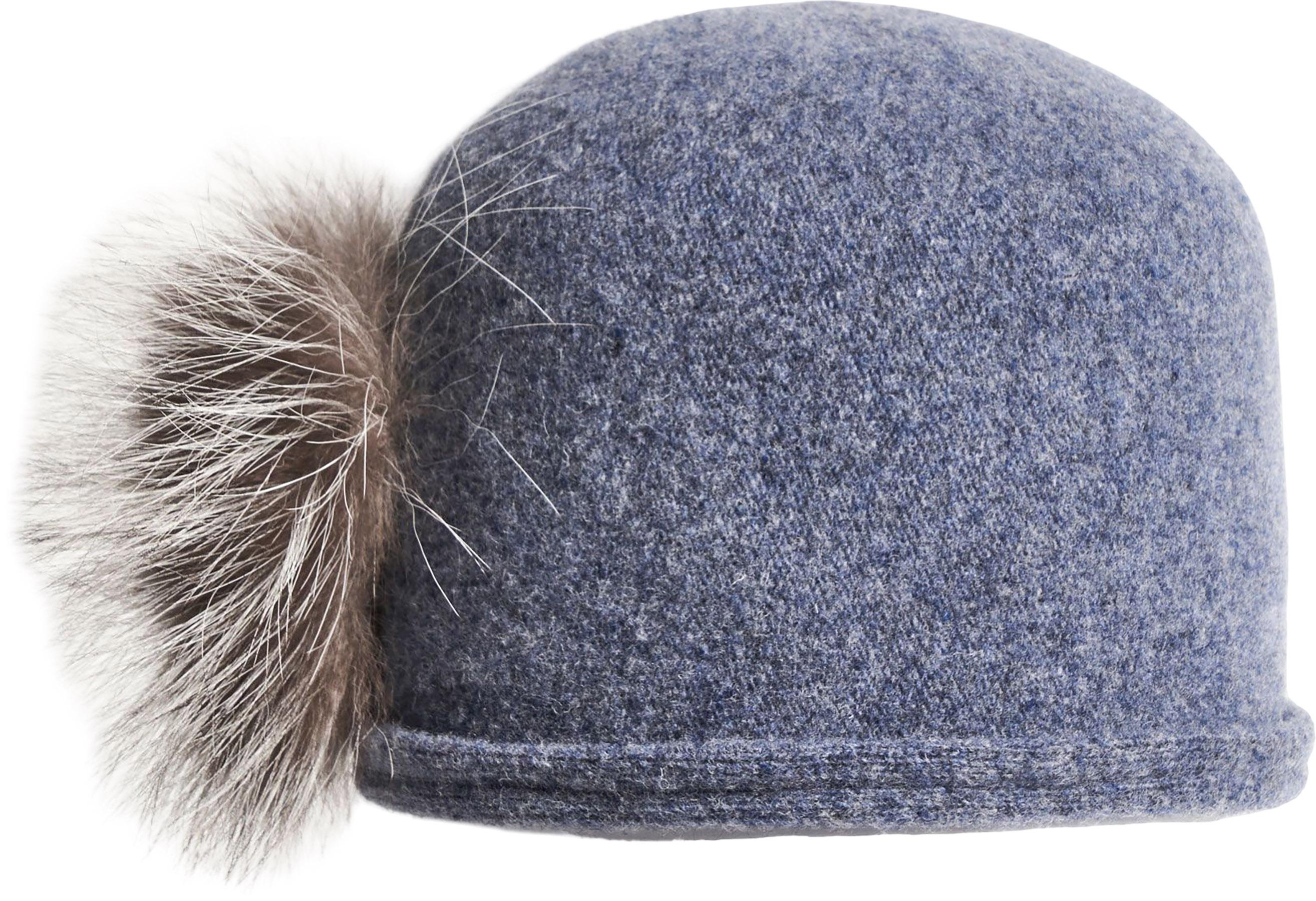 Product image for CICI - ORMOS BEANIE W SIDE UPCYCLED FUR POM - Women's