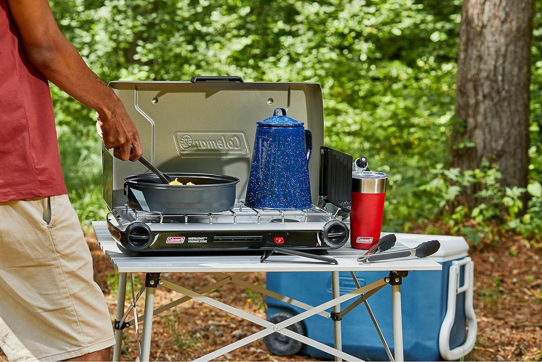 Product gallery image number 4 for product Triton 2-Burner Propane Camping Stove