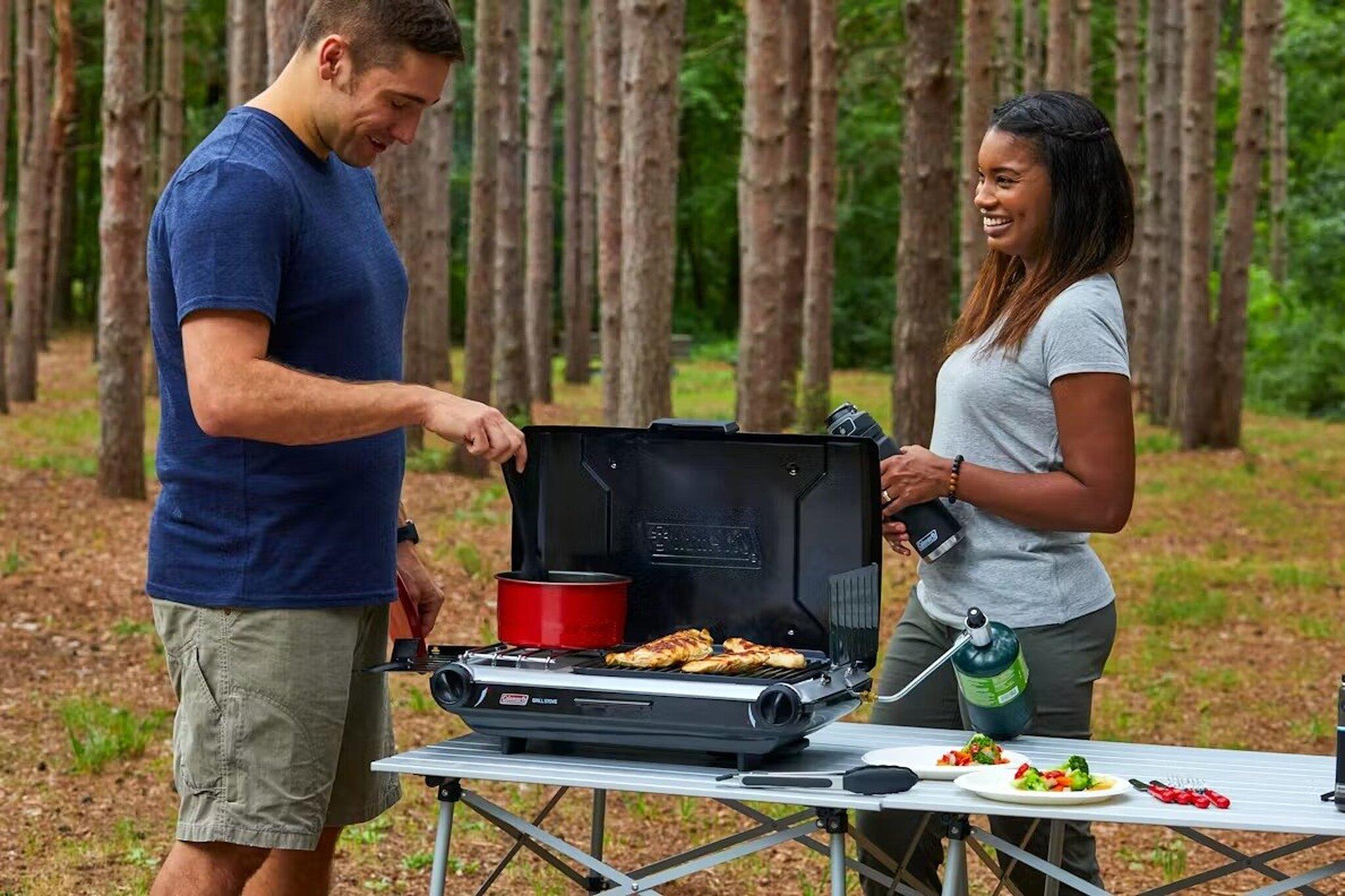 Product gallery image number 2 for product Tabletop Propane Gas Camping Grill & Stove