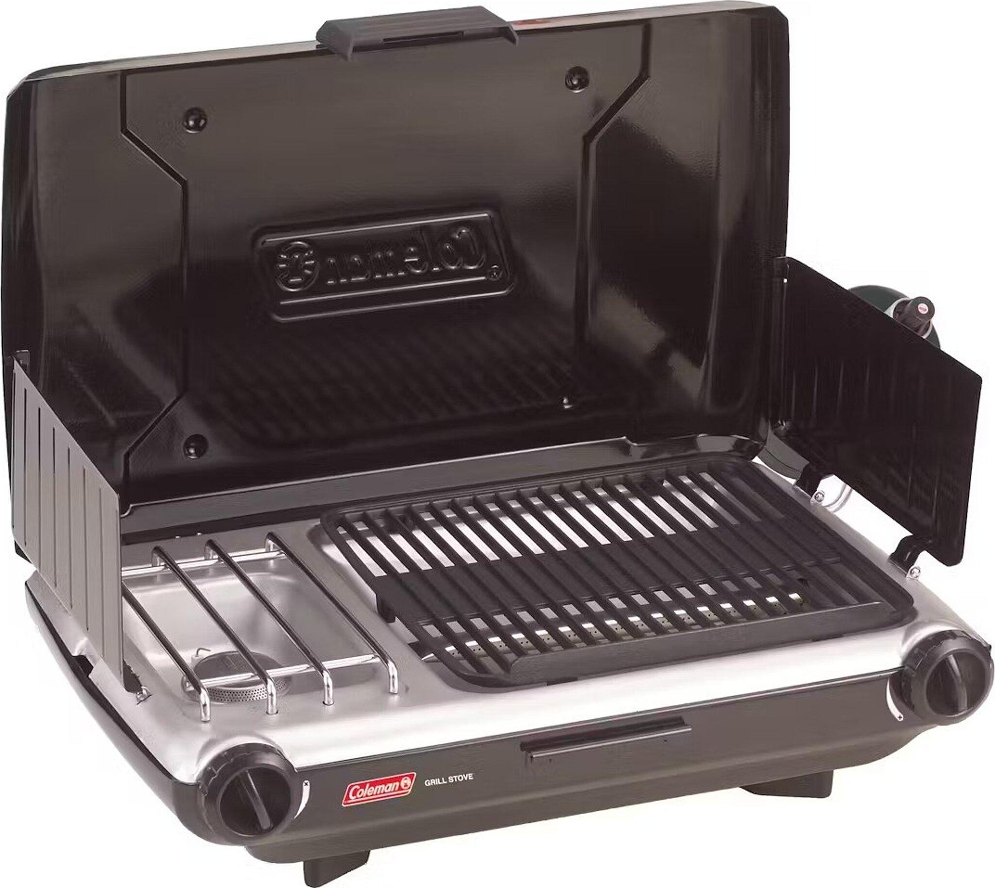 Product image for Tabletop Propane Gas Camping Grill & Stove