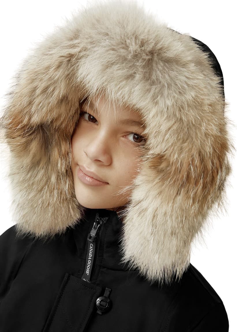 Product gallery image number 8 for product Brittania Parka With Fur - Girls