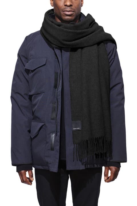 Product gallery image number 2 for product Solid Woven Scarf - Men's