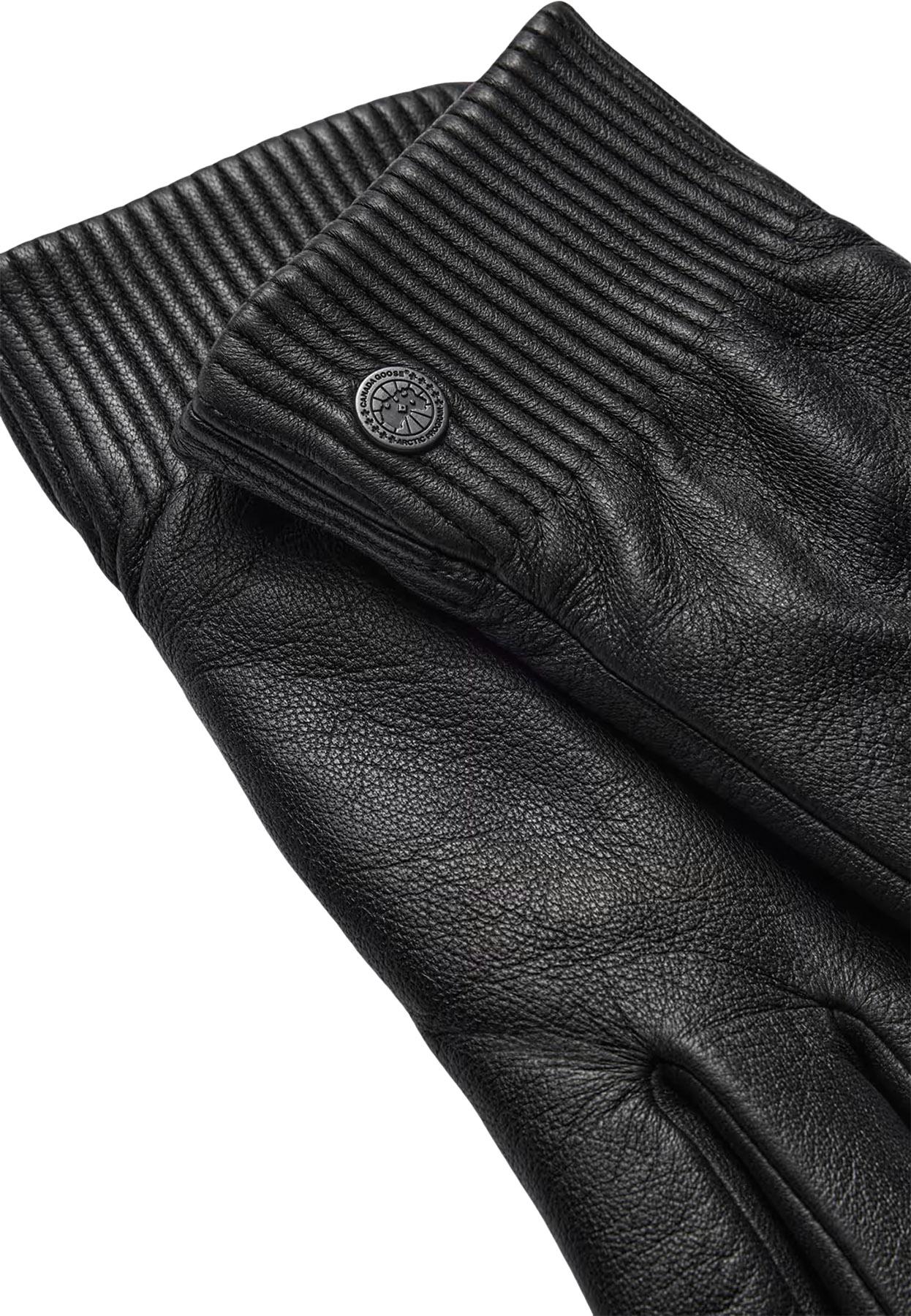 Product gallery image number 2 for product Ribbed Luxe Leather Gloves - Women's