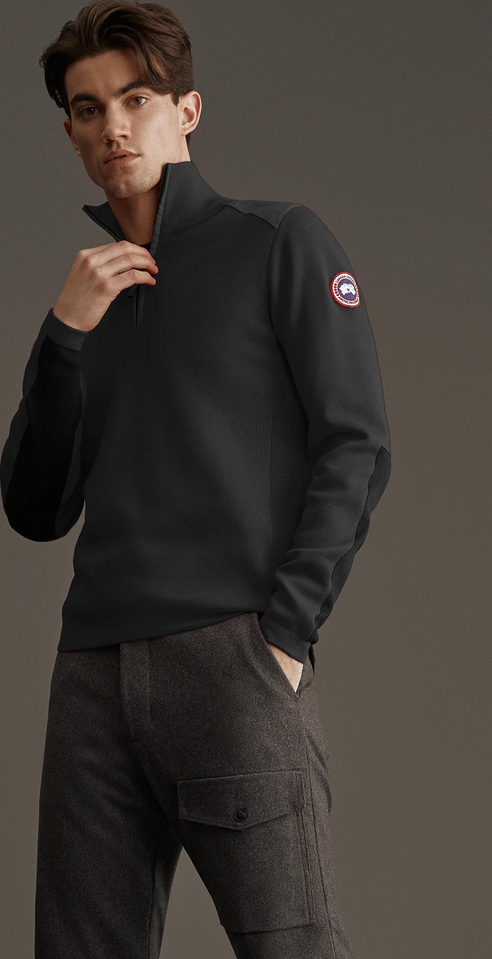 Product gallery image number 4 for product Stormont ¼ Zip Sweater - Men's