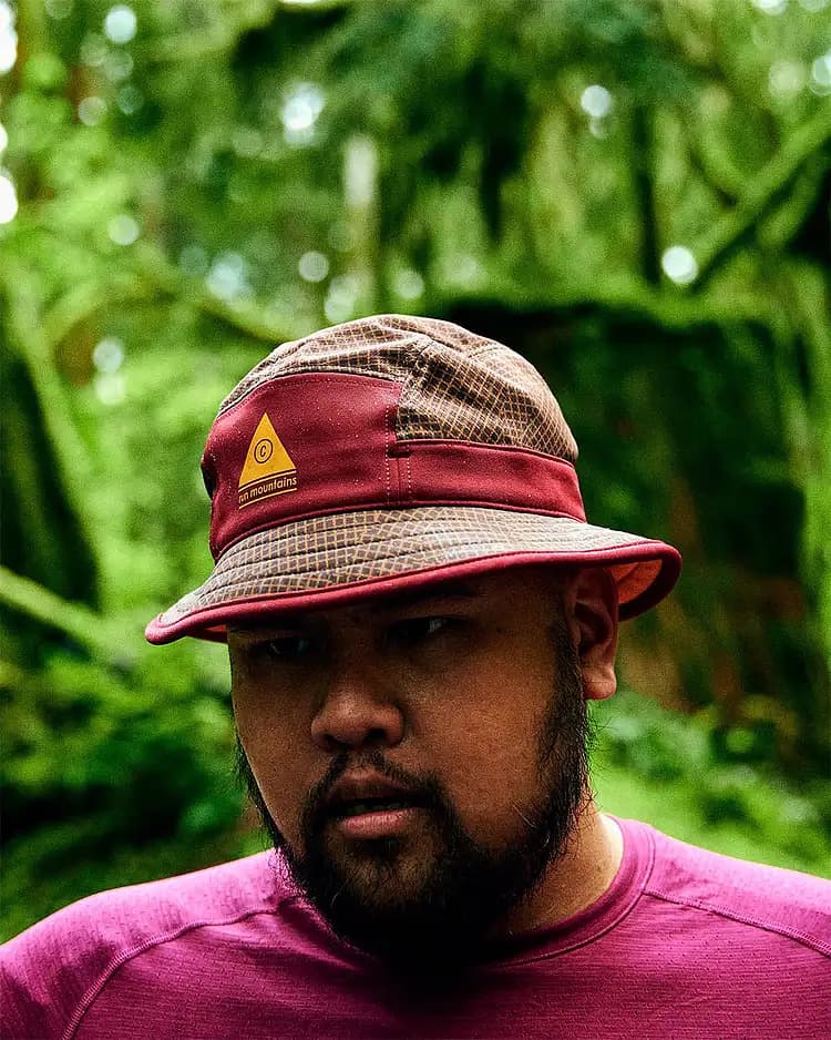 Product gallery image number 5 for product BKT Hat - All Over Print - Run Mountains - Unisex