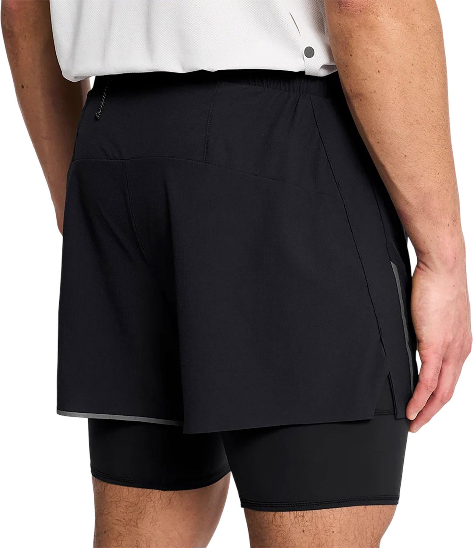 Product gallery image number 4 for product Short de course avec doublure longue intégrée DLY 2 5" - Homme