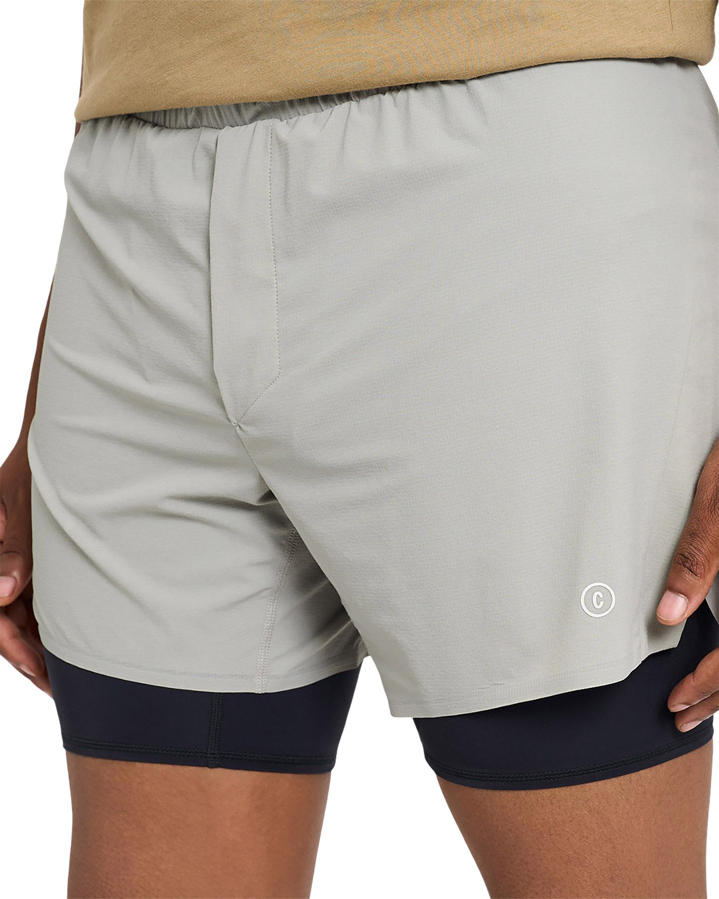 Product gallery image number 4 for product Short de course avec doublure longue intégrée DLY 2 5" - Homme