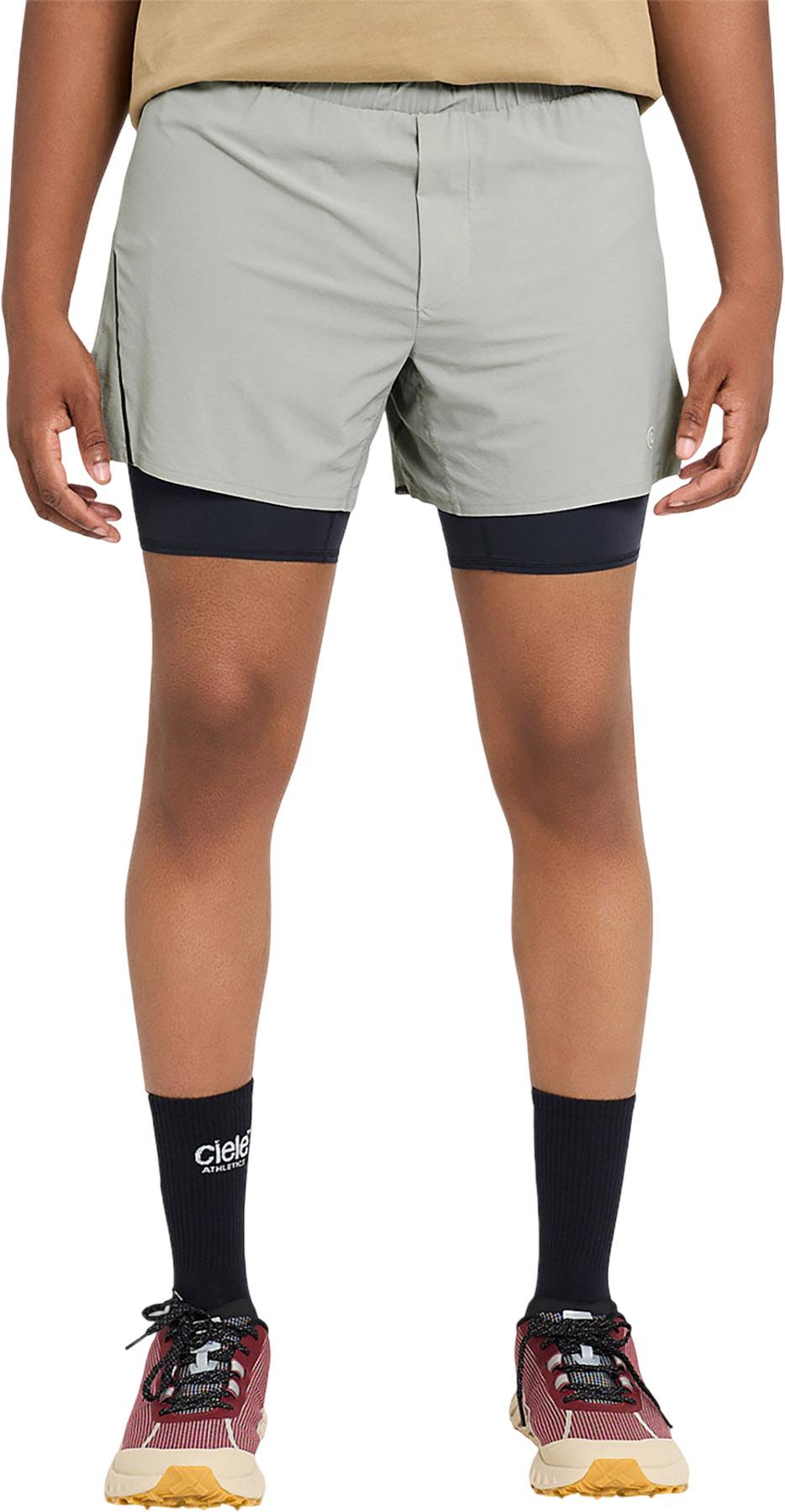 Product gallery image number 8 for product Short de course avec doublure longue intégrée DLY 2 5" - Homme