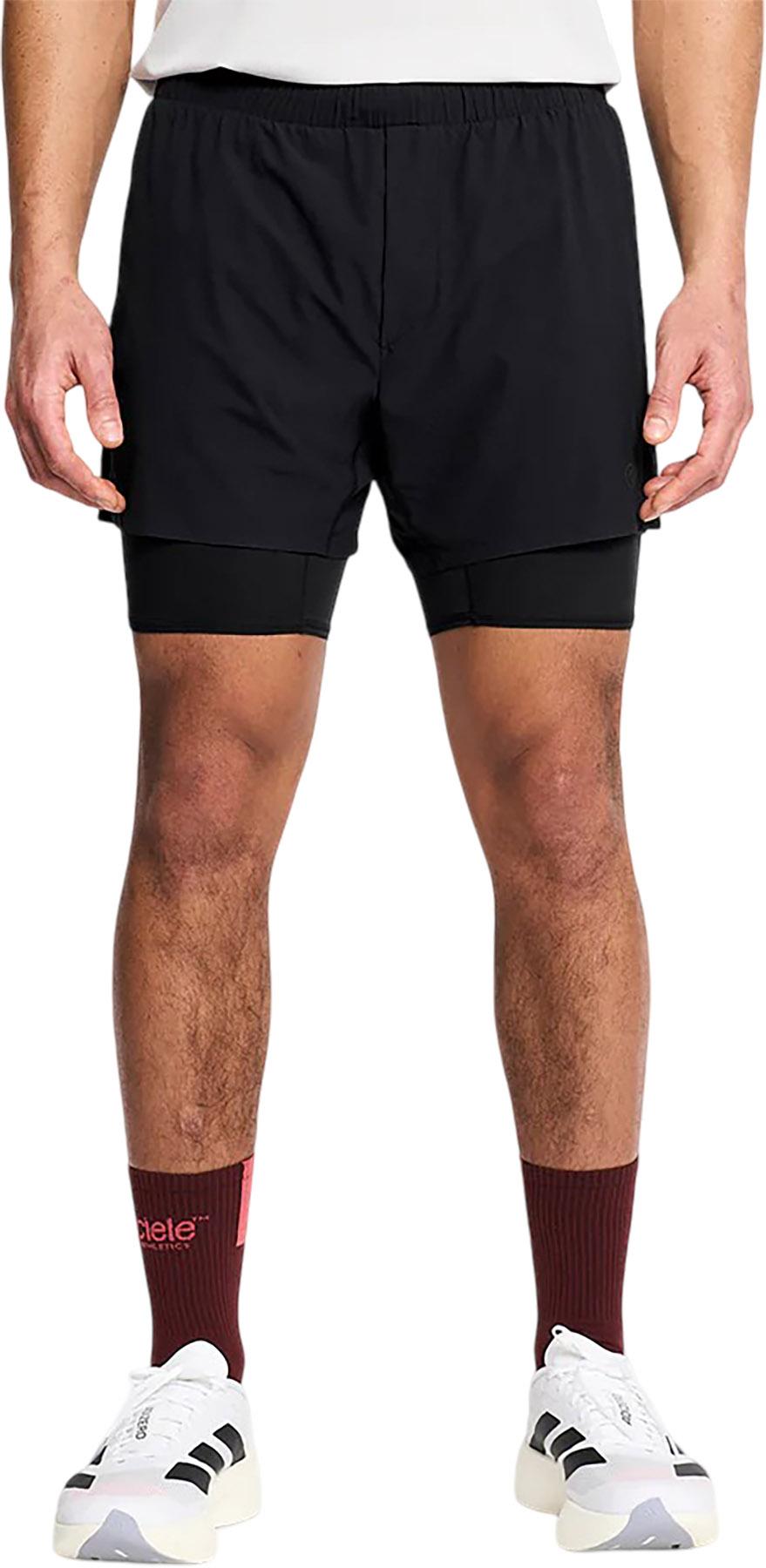 Product gallery image number 2 for product Short de course avec doublure longue intégrée DLY 2 5" - Homme