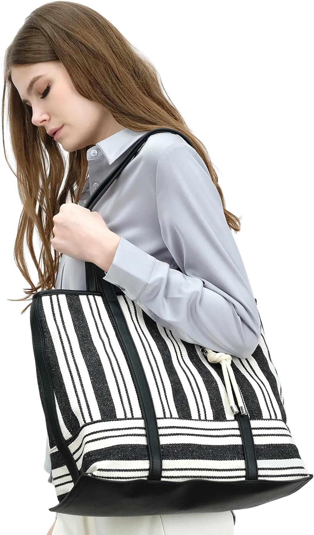 Product gallery image number 2 for product Shay Stripes Tote Bag - Women's