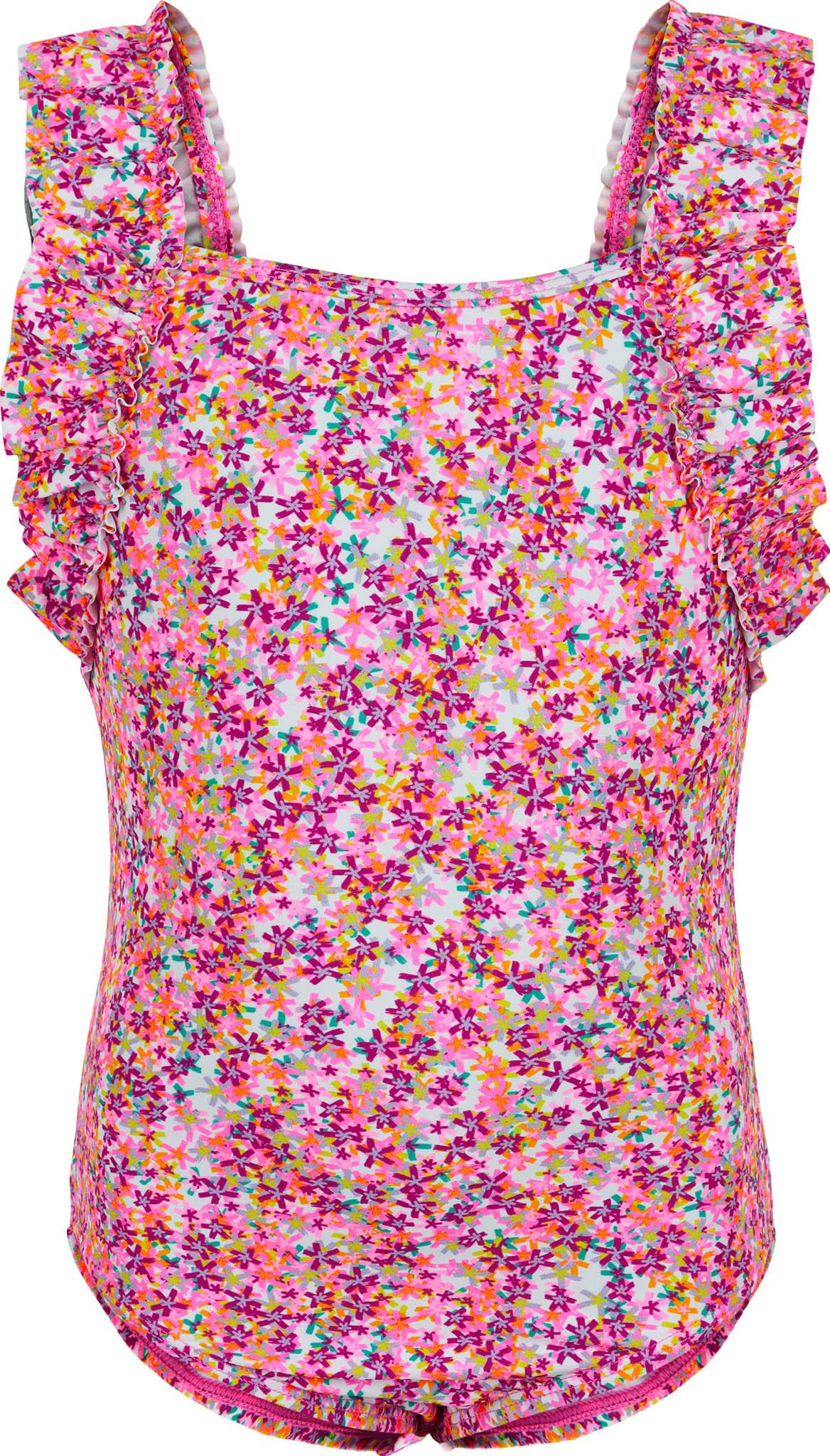 Product gallery image number 1 for product AOP Frill Swimsuit - Girls