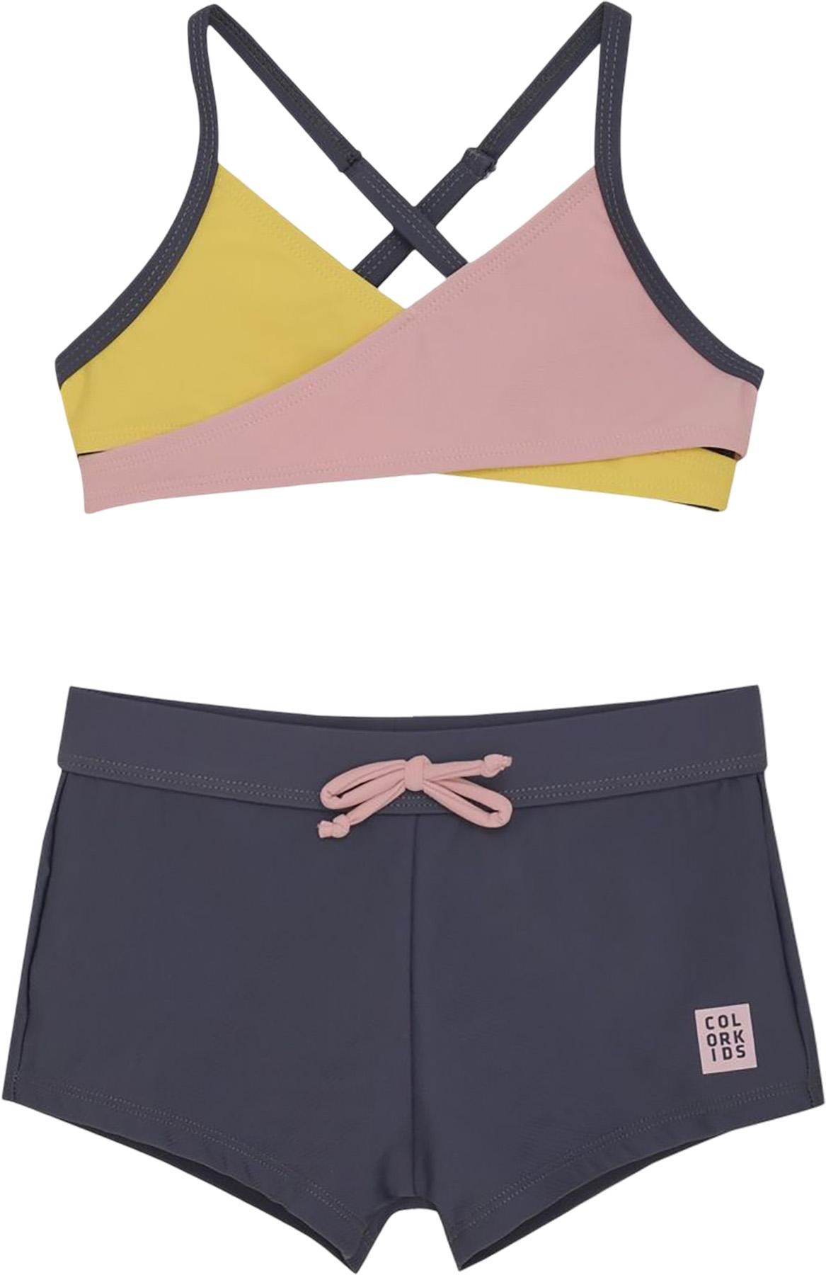 Product image for Ensemble de bikini à couleurs contrastantes avec short - Fille