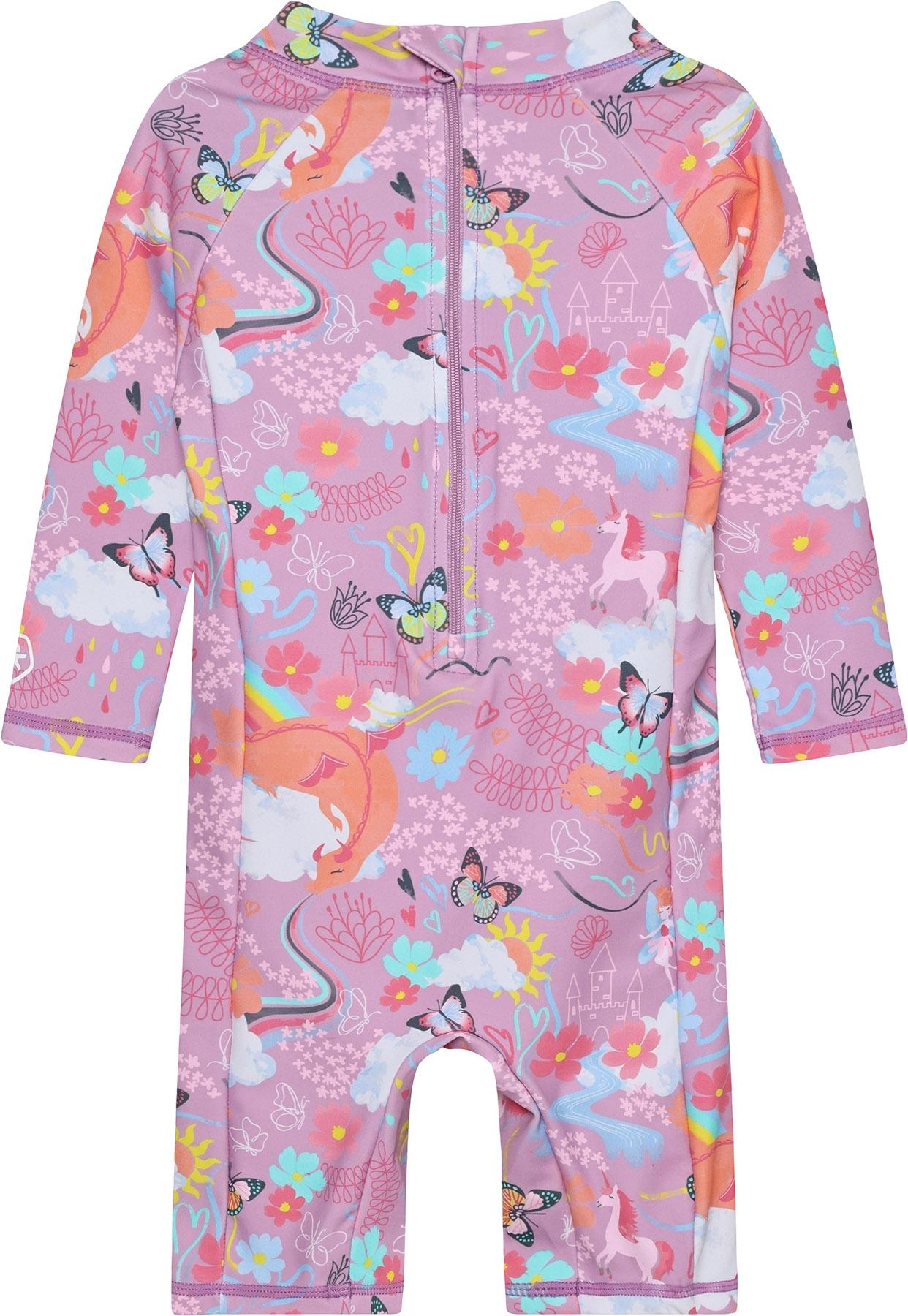 Product gallery image number 2 for product Maillot de bain à manches raglan AOP - Bébé