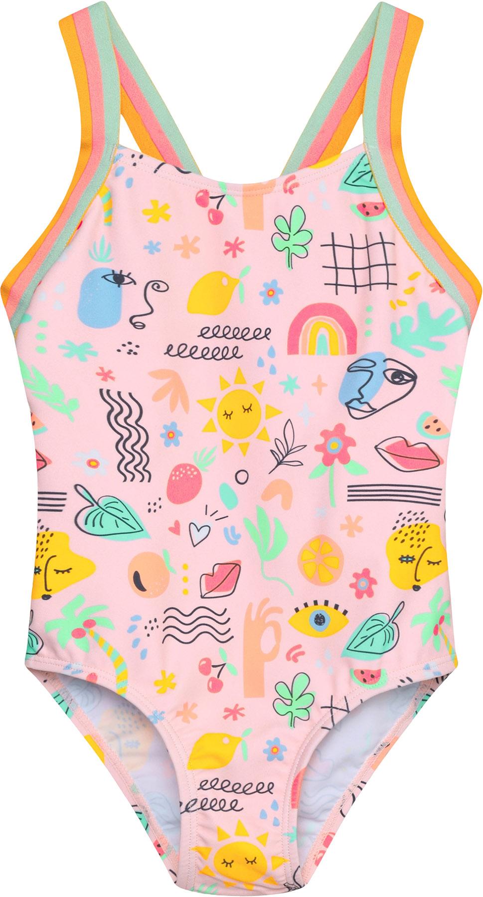 Product image for AOP Elastic Straps Swimsuit - Girls