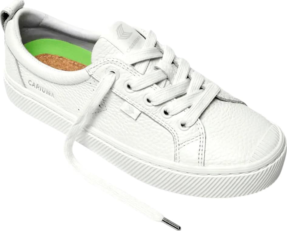 Numéro de l'image de la galerie de produits 5 pour le produit Chaussures sport en cuir grainé OCA Low - Femme