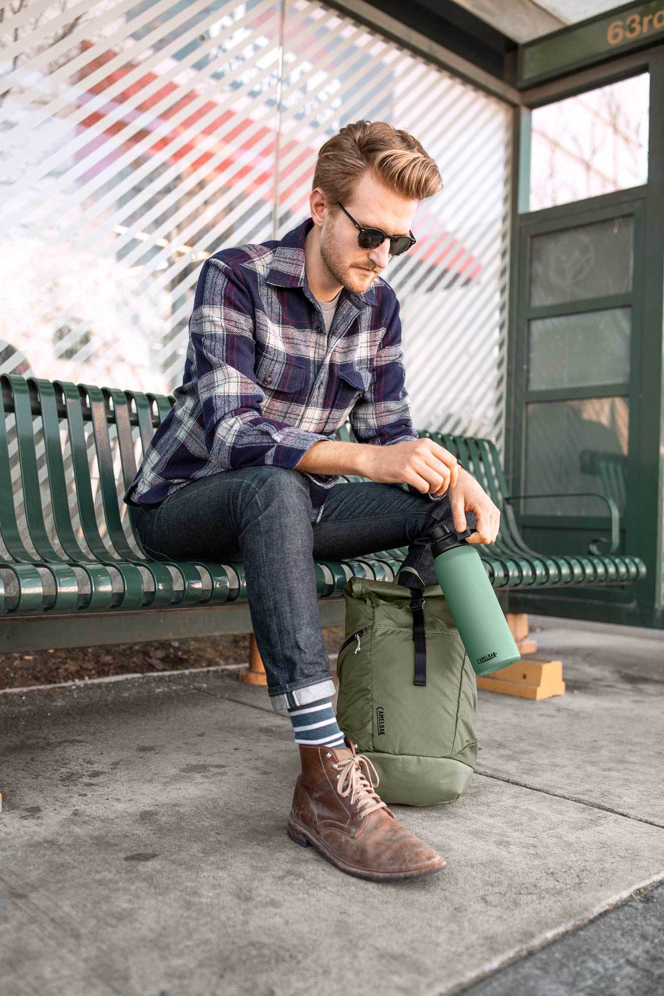 Product gallery image number 6 for product Pivot Roll Top Backpack - Unisex