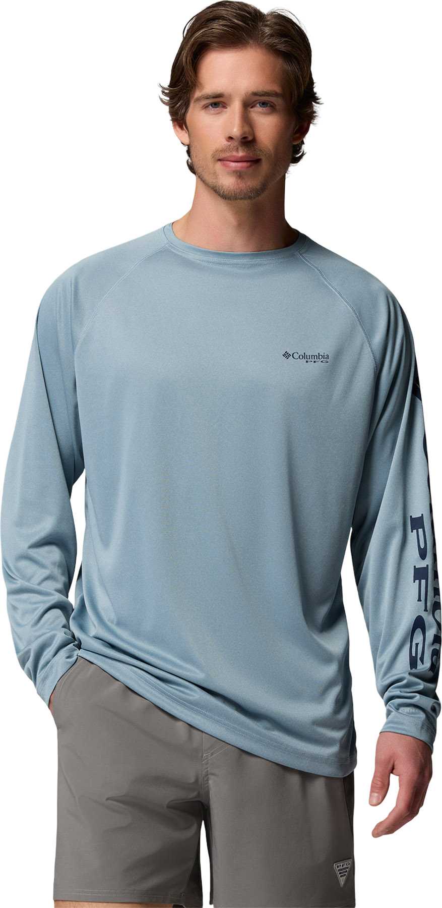 Dockside Blue Heather - Collegiate Navy Logo