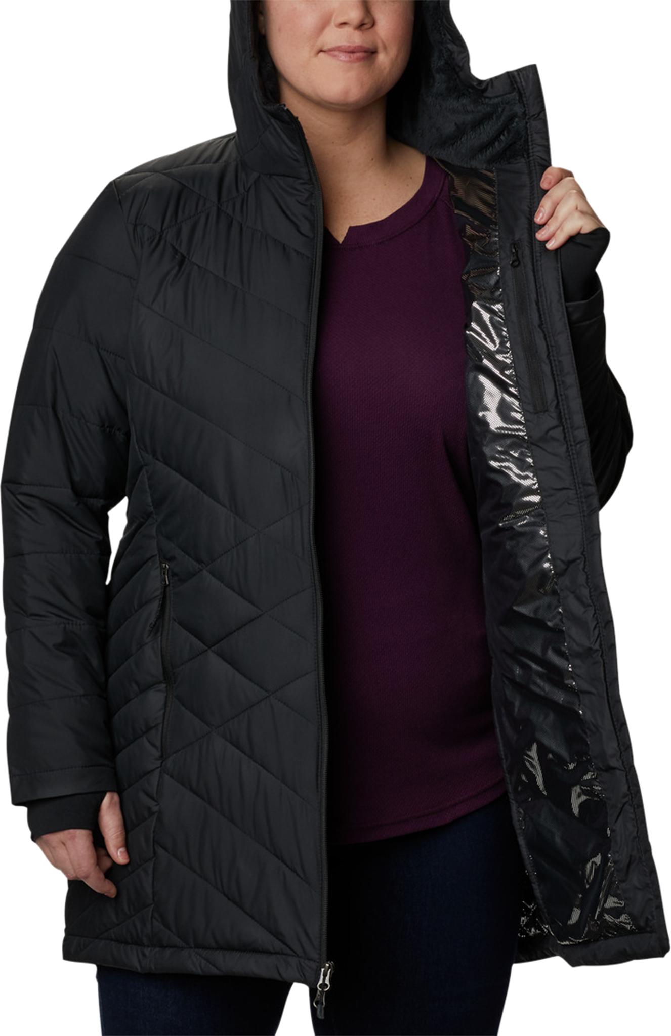 Product gallery image number 3 for product Heavenly Plus Size Long Hooded Jacket - Women's