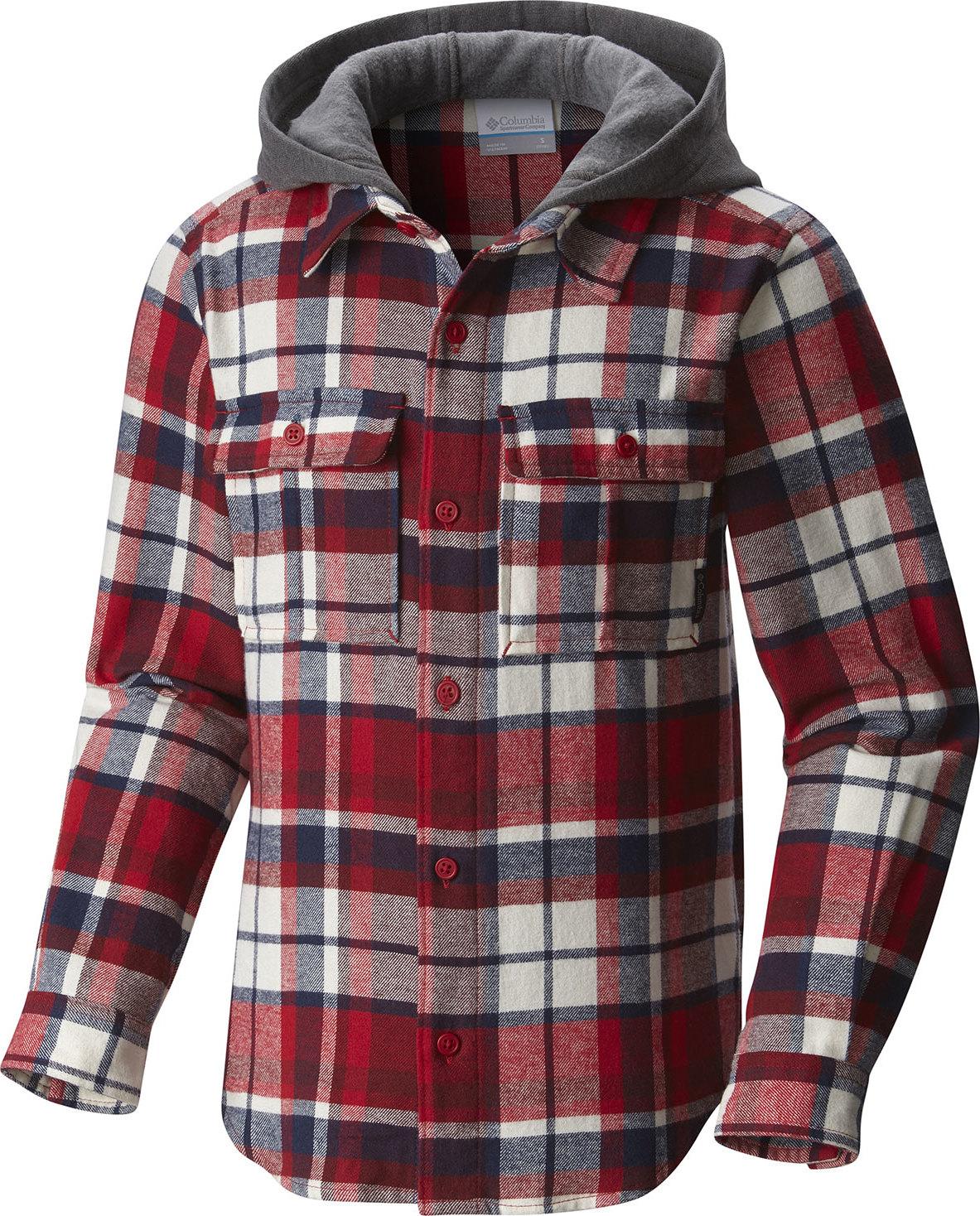 Product gallery image number 1 for product Boulder Ridge Flannel Hoodie - Youth