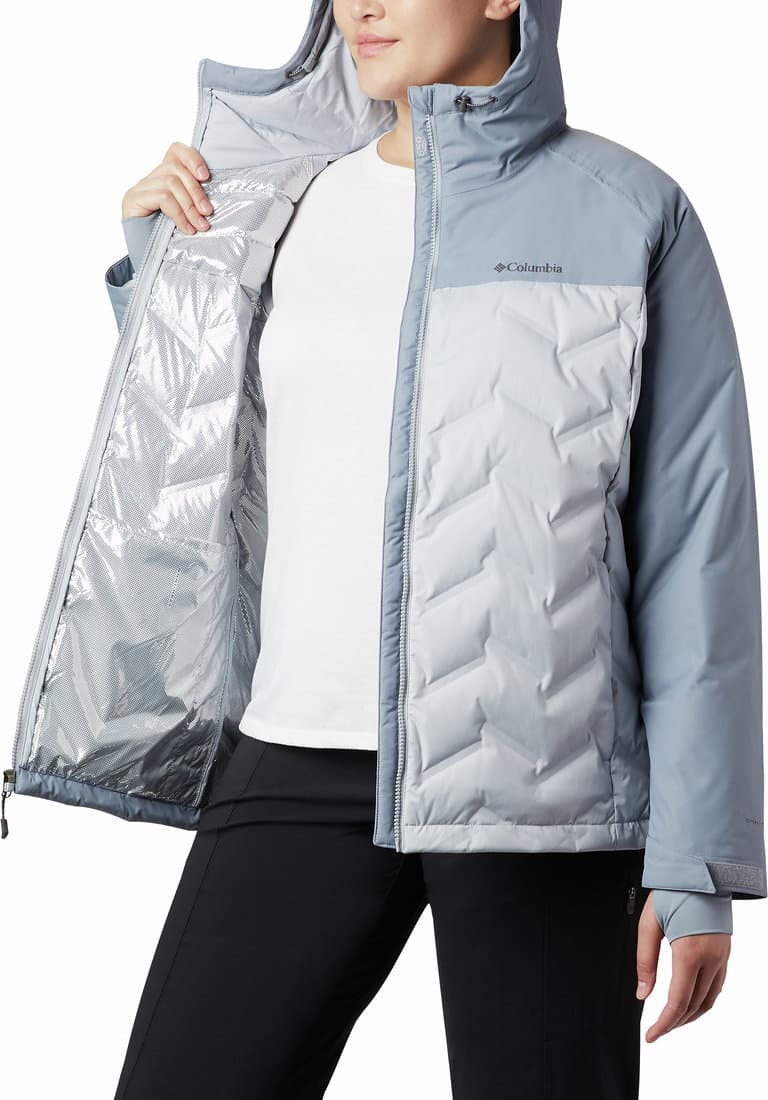 Product gallery image number 3 for product Grand Trek™ Down Hooded Plus Size Jacket - Women's