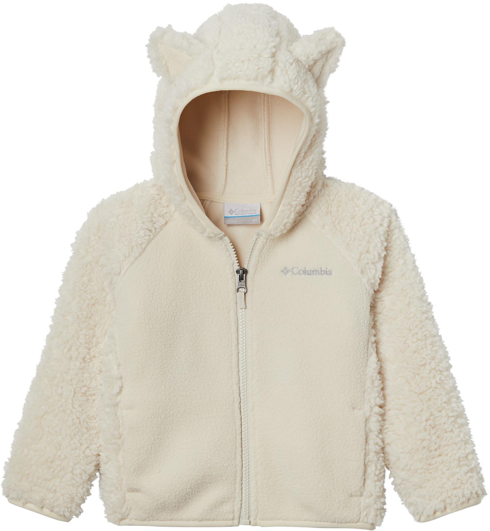 Image de produit pour Manteau sherpa à glissière pleine longueur Foxy Baby - Tout-Petit