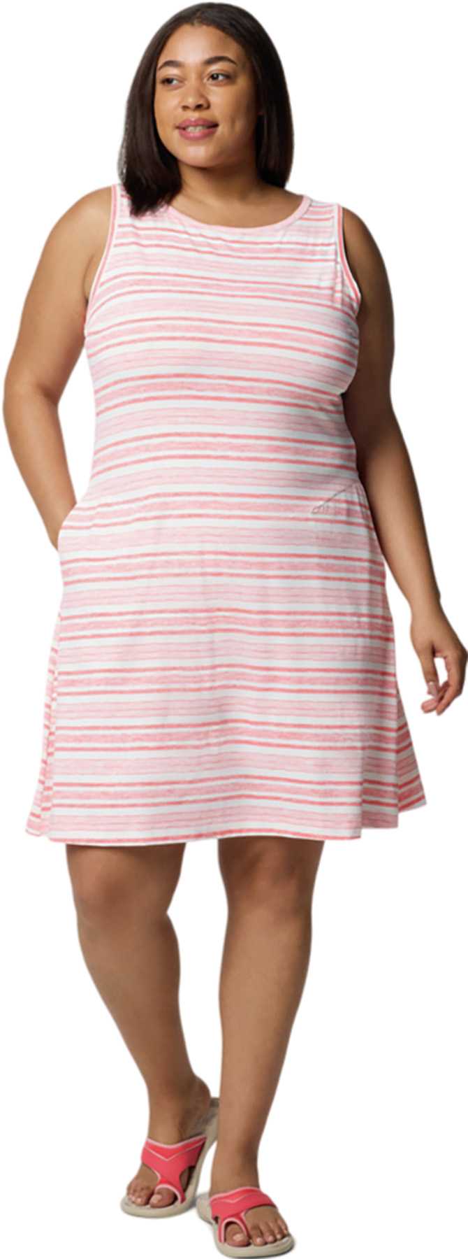 Pink Sand Spaced Stripe