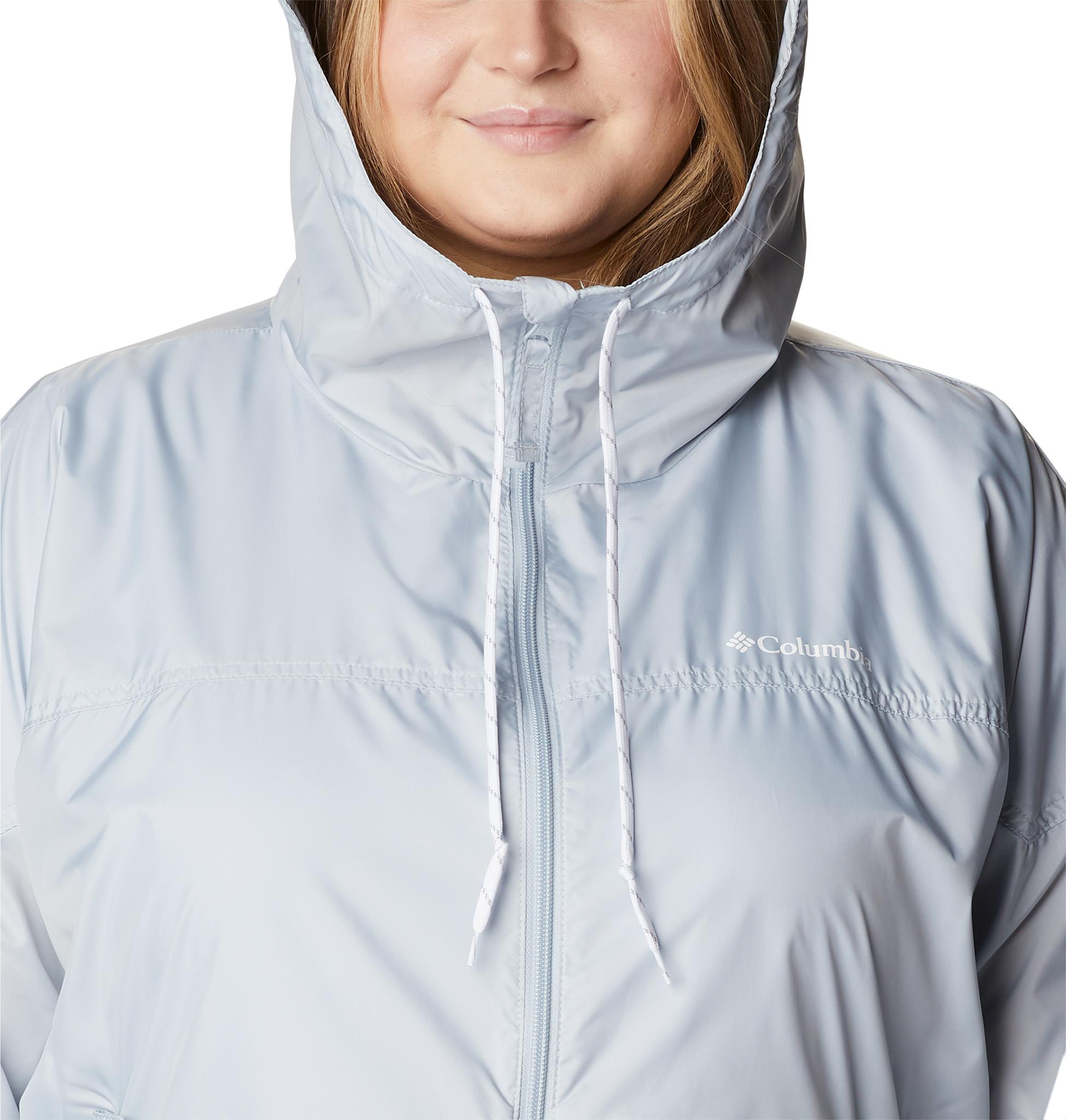 Product gallery image number 3 for product Flash Challenger Plus Size Long Windbreaker Jacket - Women's