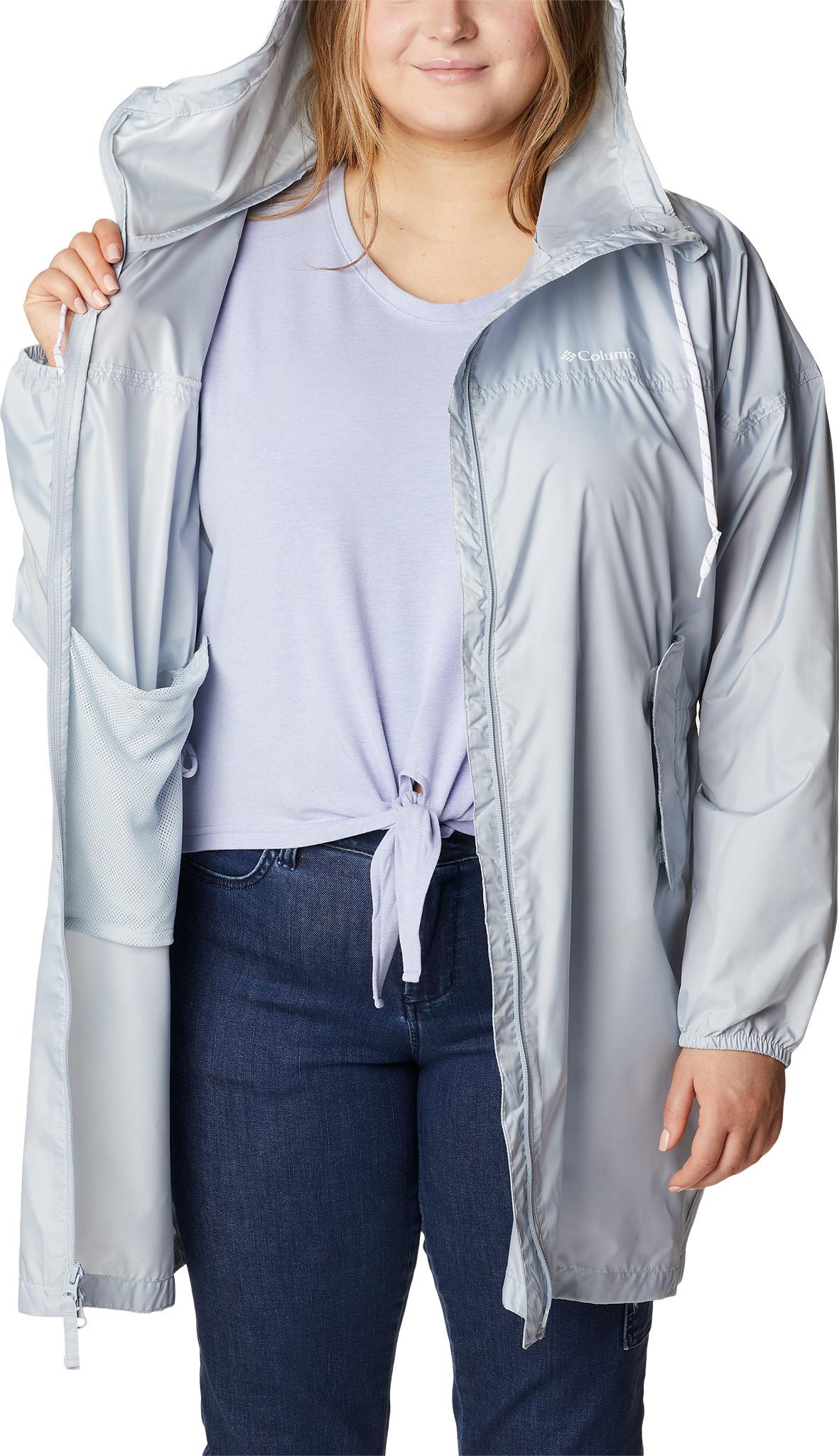 Product gallery image number 5 for product Flash Challenger Plus Size Long Windbreaker Jacket - Women's