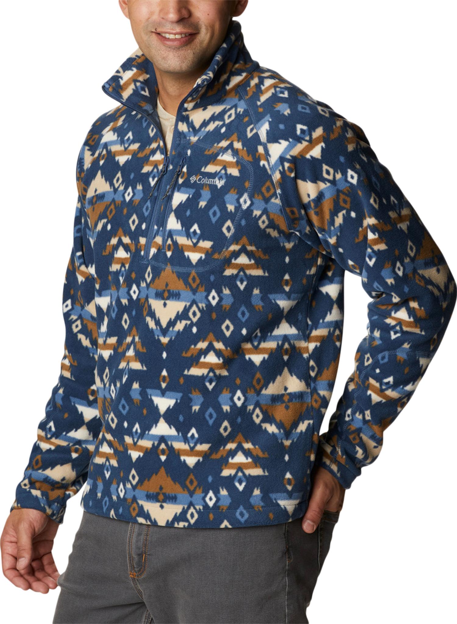 Product gallery image number 3 for product Fast Trek Printed Half Zip Fleece Sweatshirt - Men's