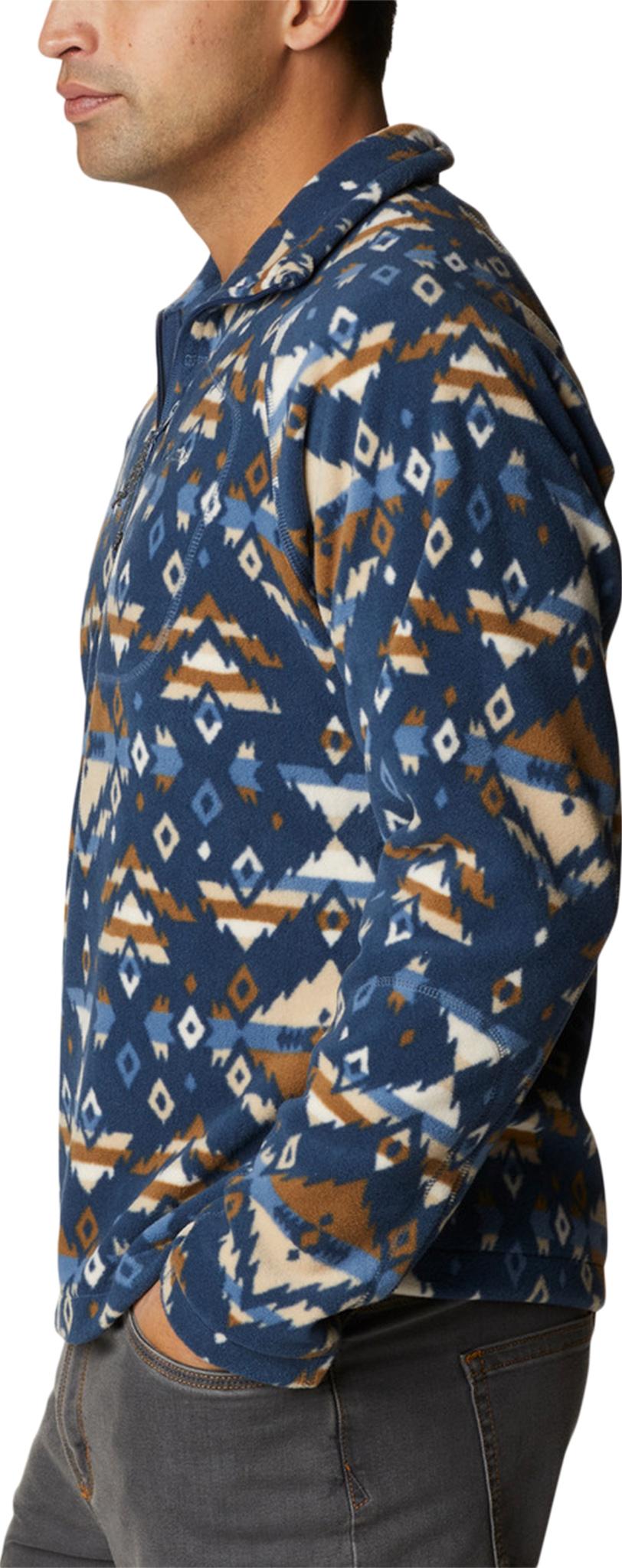 Product gallery image number 2 for product Fast Trek Printed Half Zip Fleece Sweatshirt - Men's