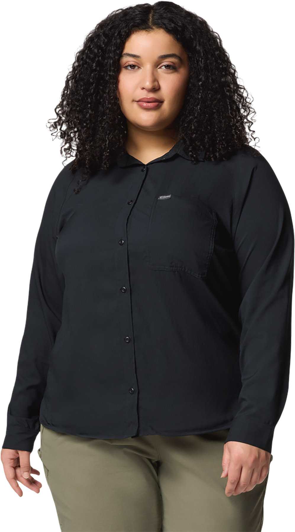 Product image for Anytime Lite Plus Size Long Sleeve Shirt - Women's