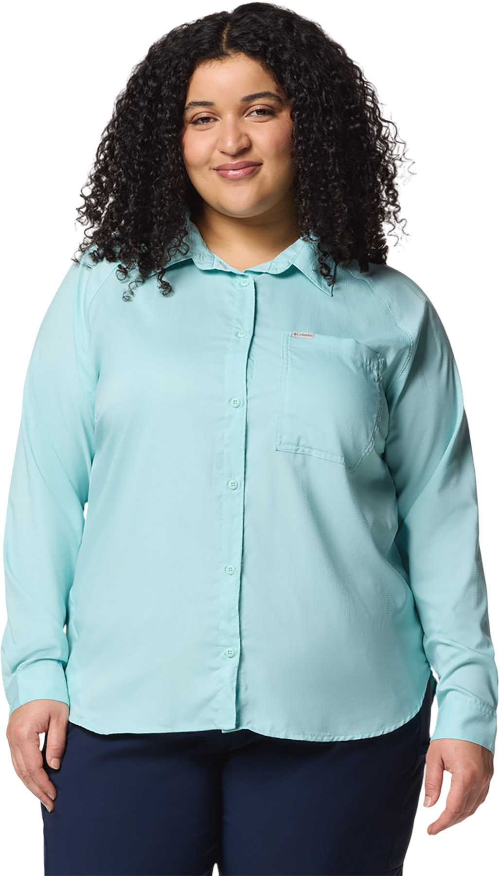 Product image for Anytime Lite Plus Size Long Sleeve Shirt - Women's