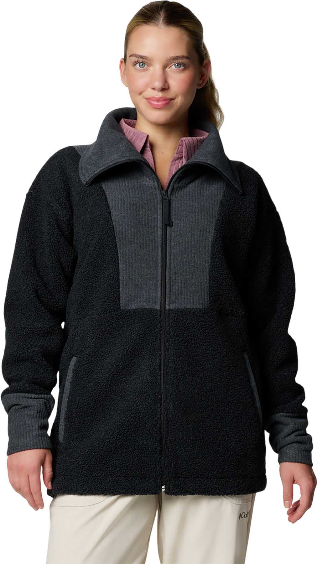Image de produit pour Manteau en molleton à glissière pleine longueur Boundless Trek - Femme