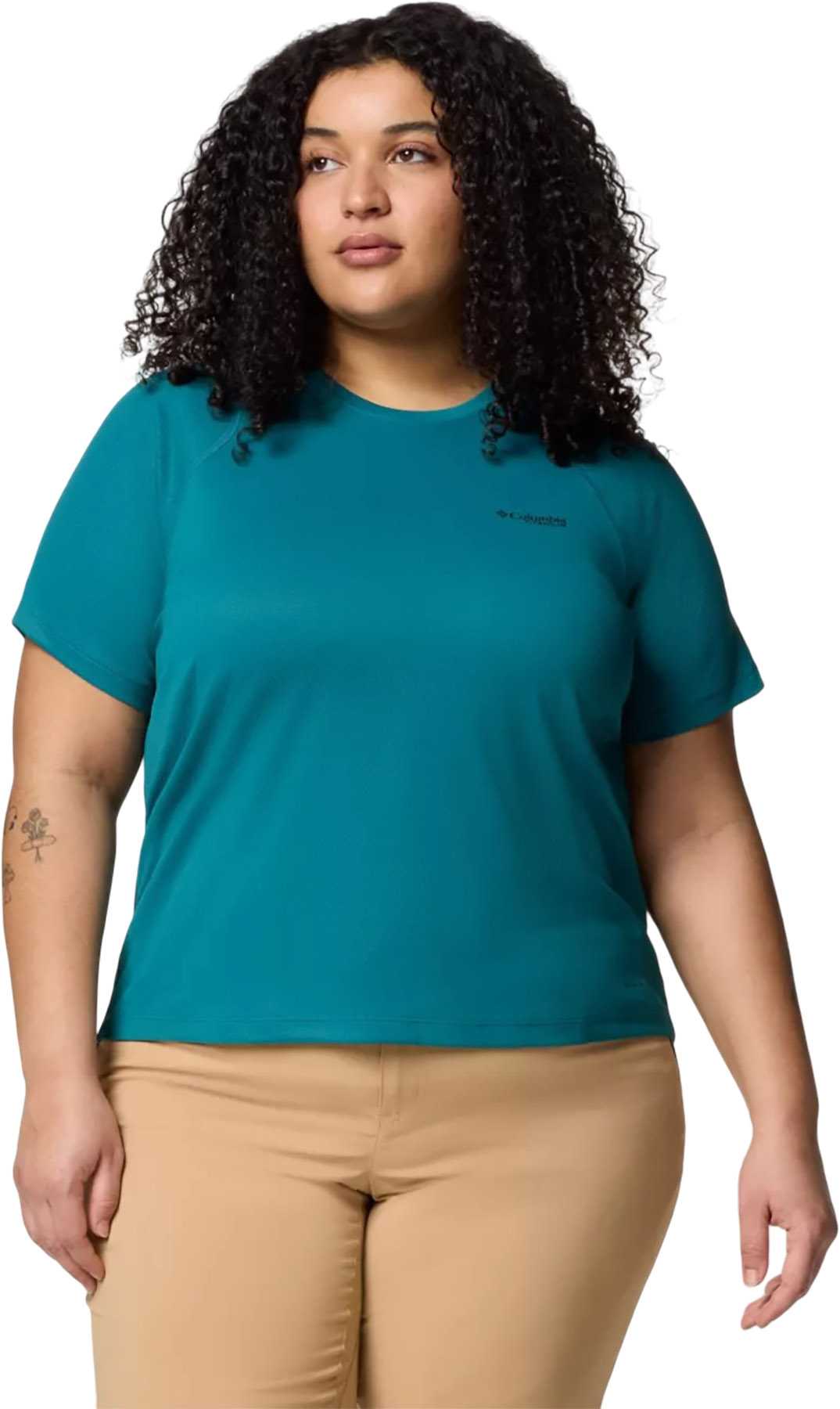 Image de produit pour T-shirt à manches courtes et col rond grande taille Summit Valley - Femme