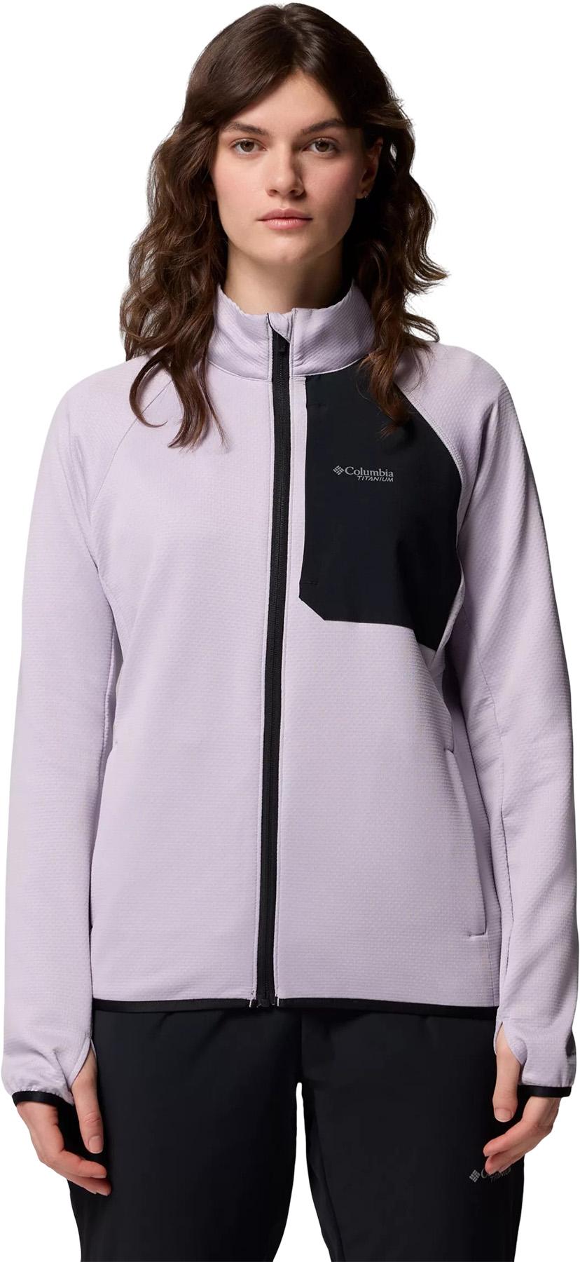 Product image for Manteau à glissière pleine longueur en tissu polaire quadrillé Triple Canyon - Femme