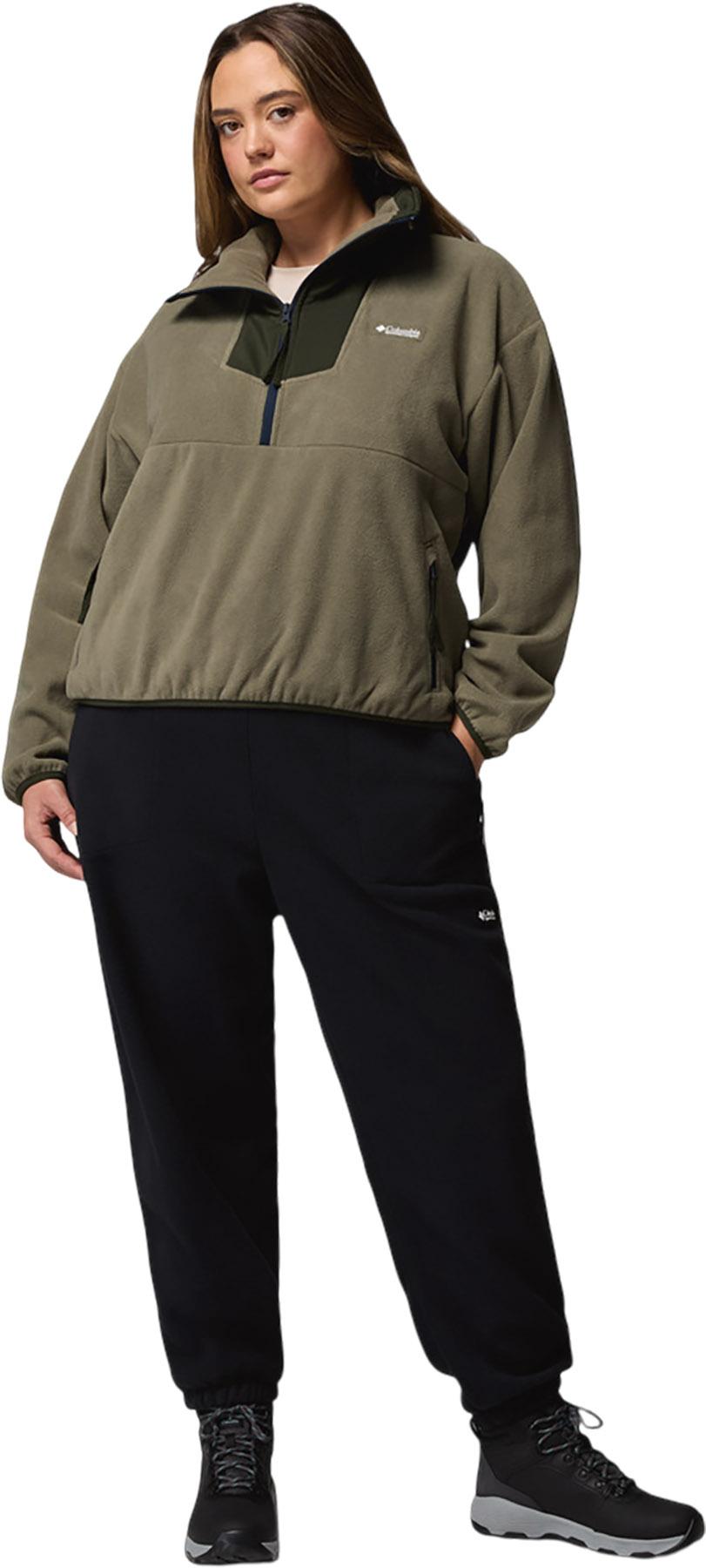 Product gallery image number 2 for product Sequoia Grove Plus Size Half Zip Fleece Pullover - Women's