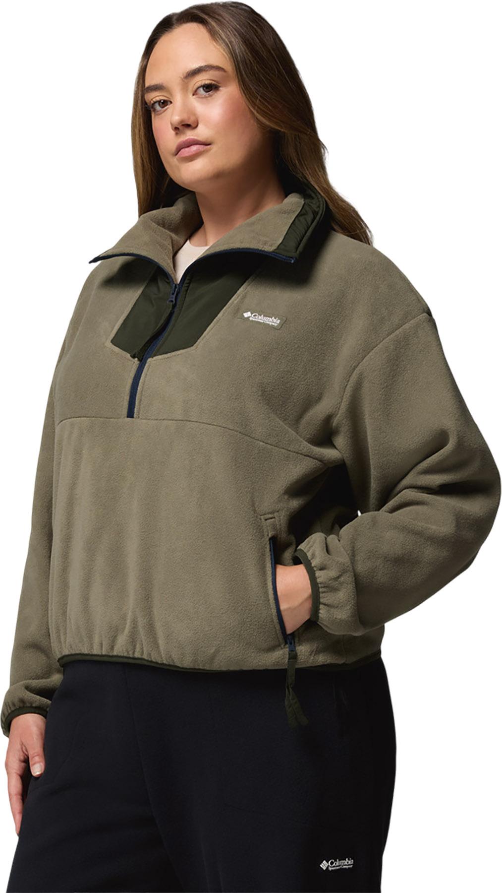Product gallery image number 3 for product Sequoia Grove Plus Size Half Zip Fleece Pullover - Women's
