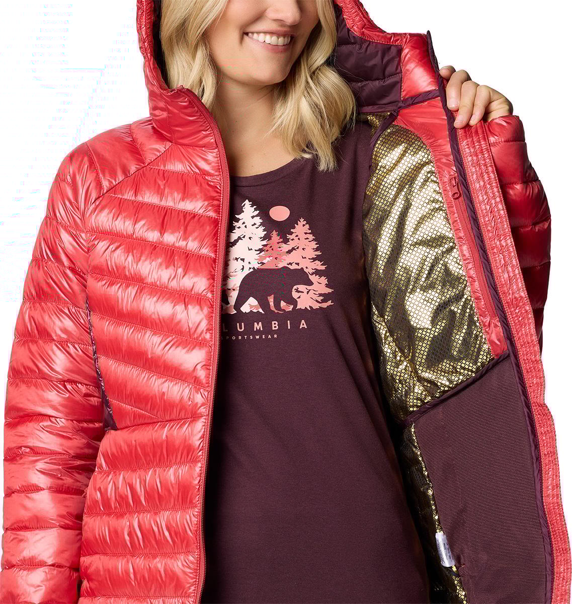 Numéro de l'image de la galerie de produits 2 pour le produit Manteau à capuchon Labyrinth Loop II - Femme