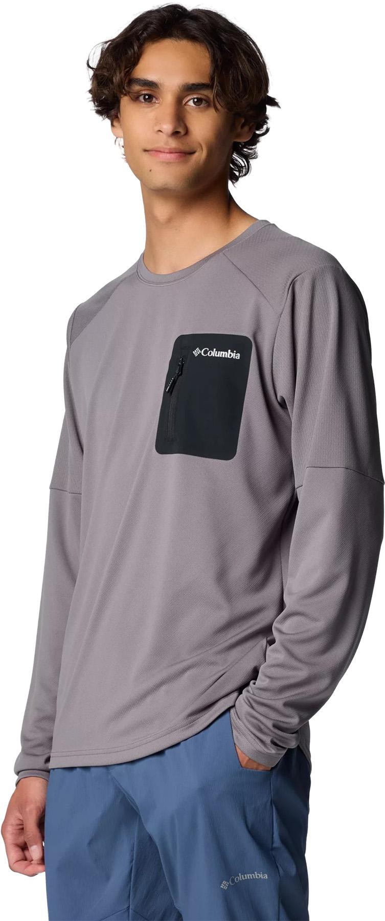 Product gallery image number 3 for product Columbia Tech Knit Long Sleeve Crew Neck T-Shirt - Men's