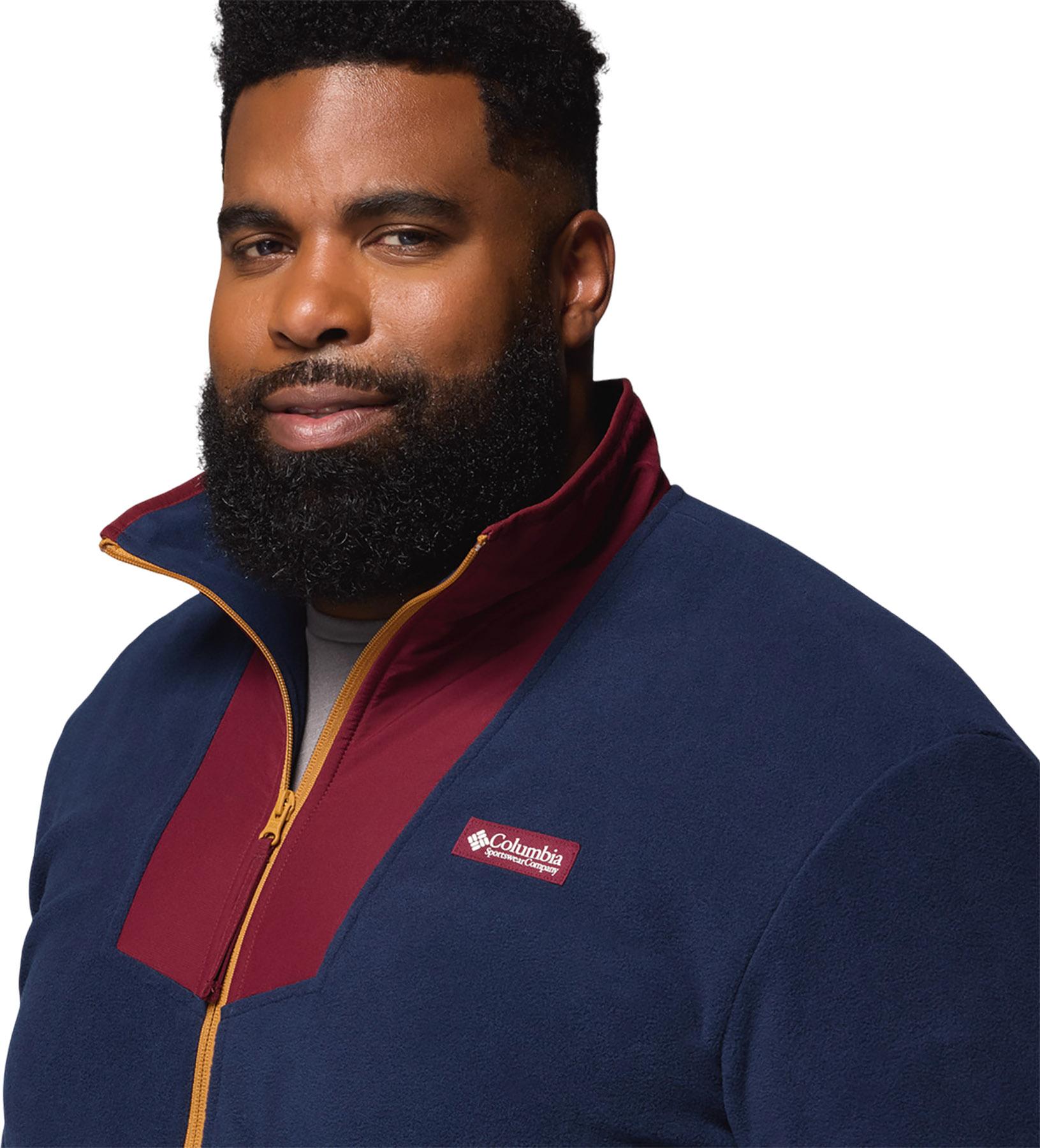 Product gallery image number 2 for product Manteau en molleton à glissière pleine longueur grande taille Sequoia Grove - Homme