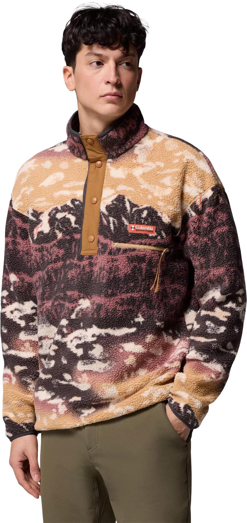 Product gallery image number 4 for product Helvetia II Printed Half Snap Fleece Pullover - Men's