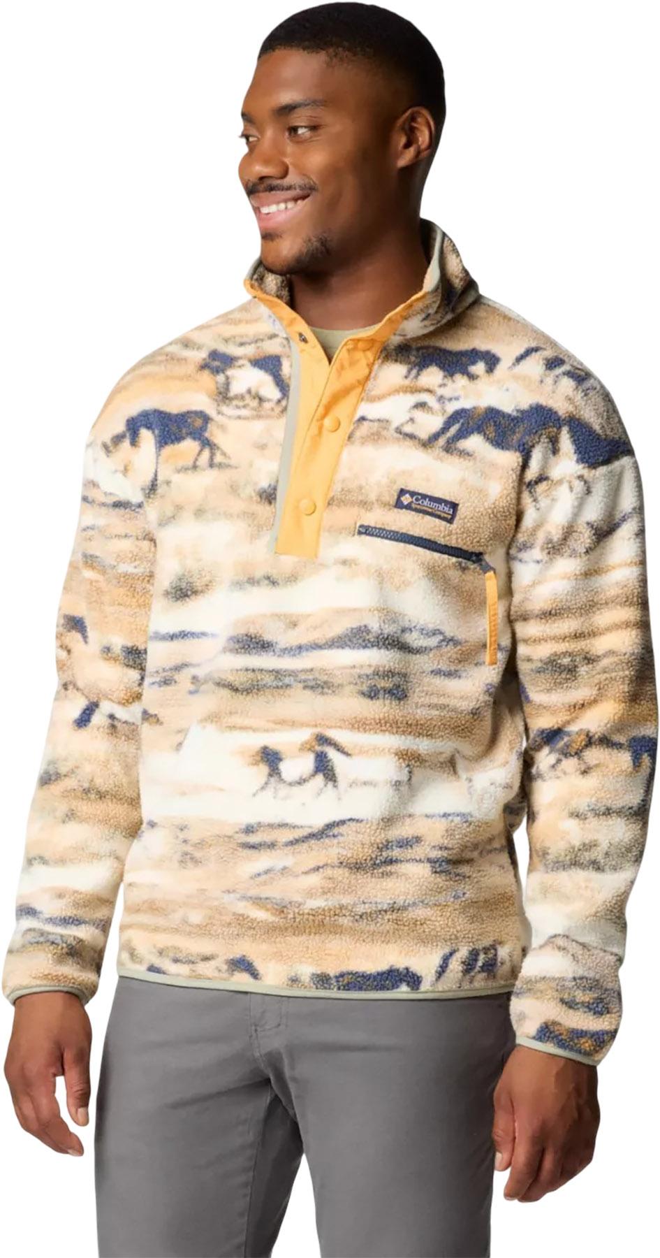 Product gallery image number 3 for product Helvetia II Printed Half Snap Fleece Pullover - Men's