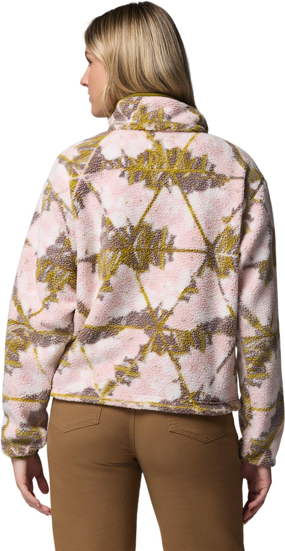 Product gallery image number 2 for product Helvetia II Printed Cropped Half Snap Fleece Pullover - Women's