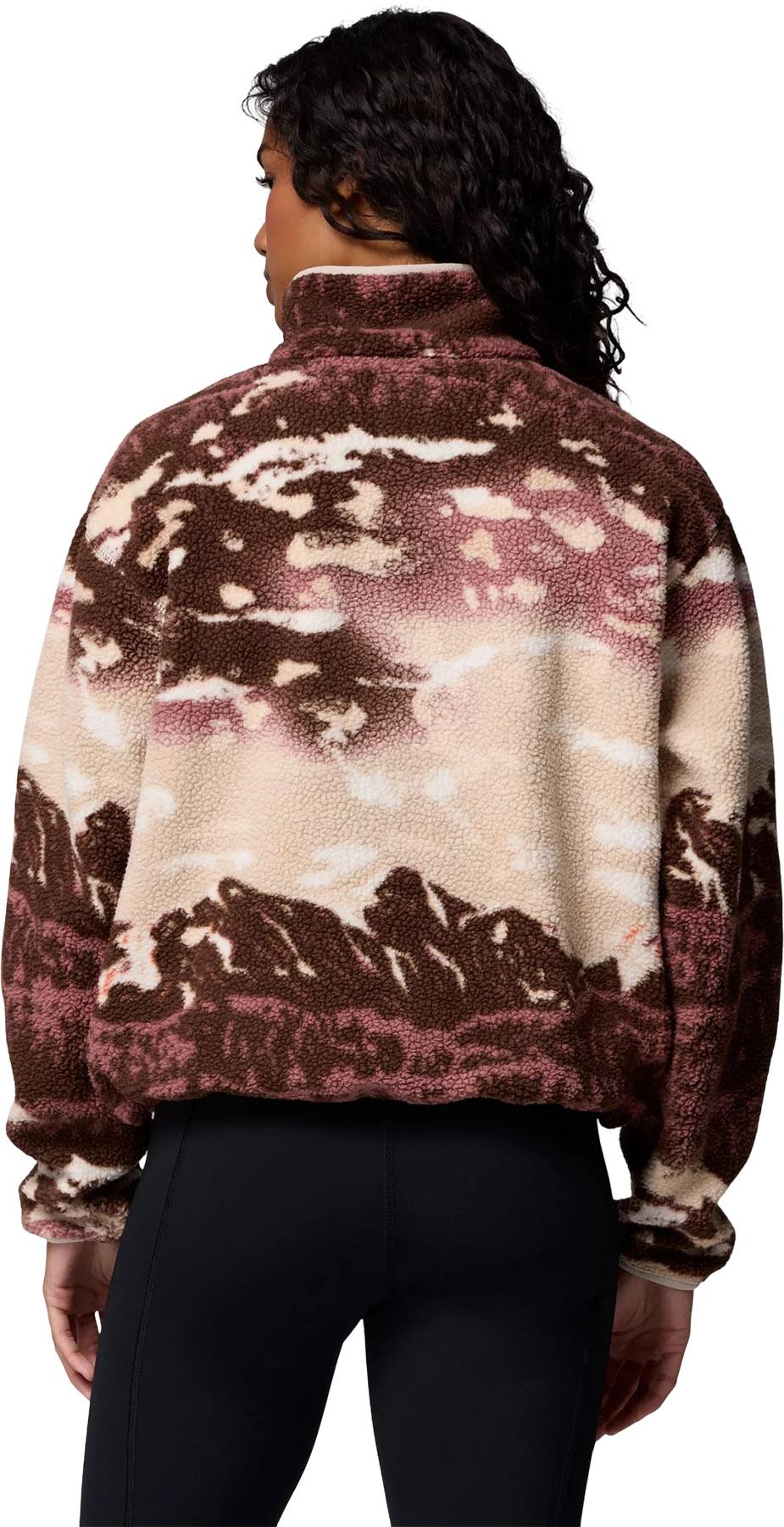 Product gallery image number 2 for product Helvetia II Printed Cropped Half Snap Fleece Pullover - Women's