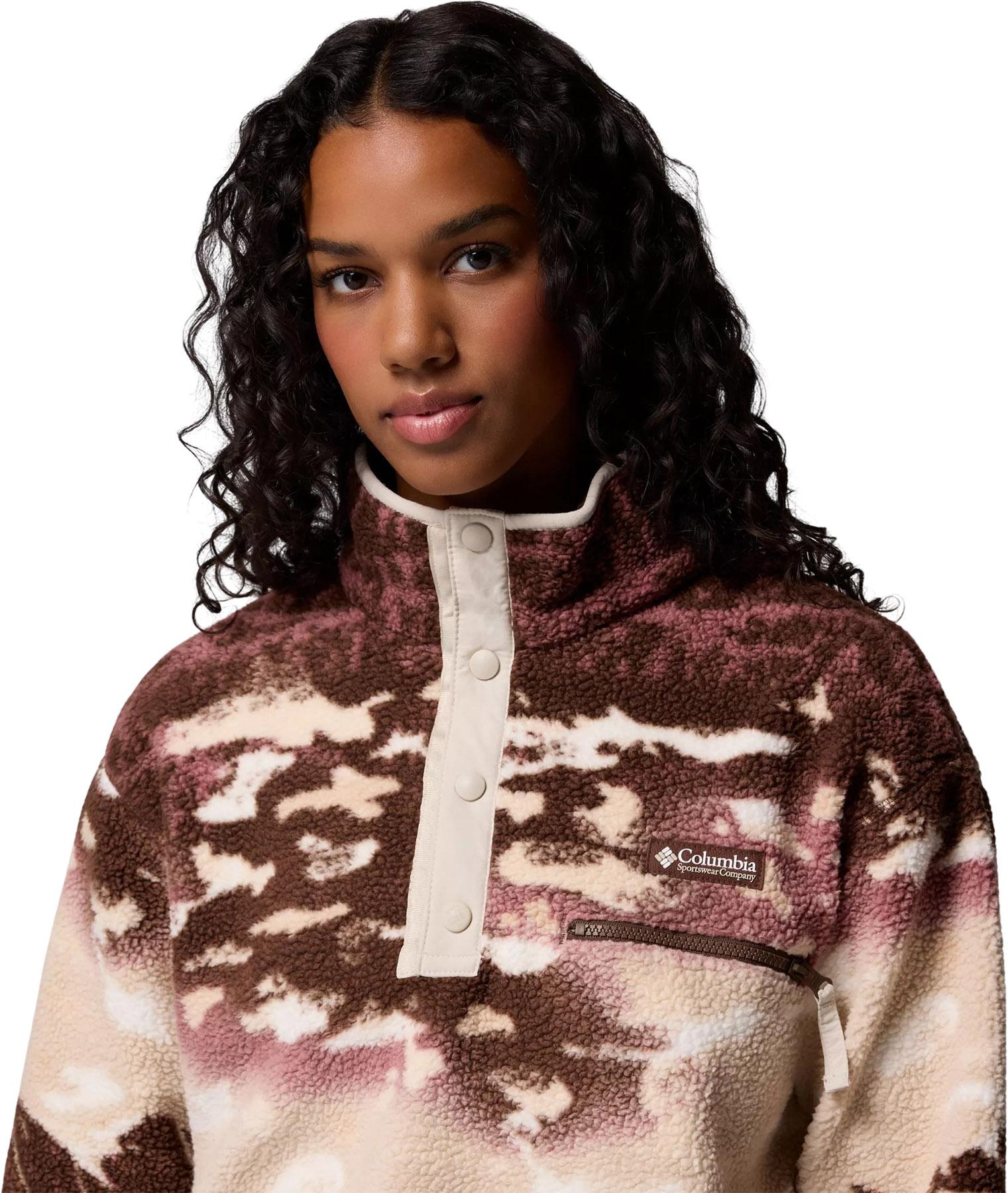 Product gallery image number 3 for product Helvetia II Printed Cropped Half Snap Fleece Pullover - Women's