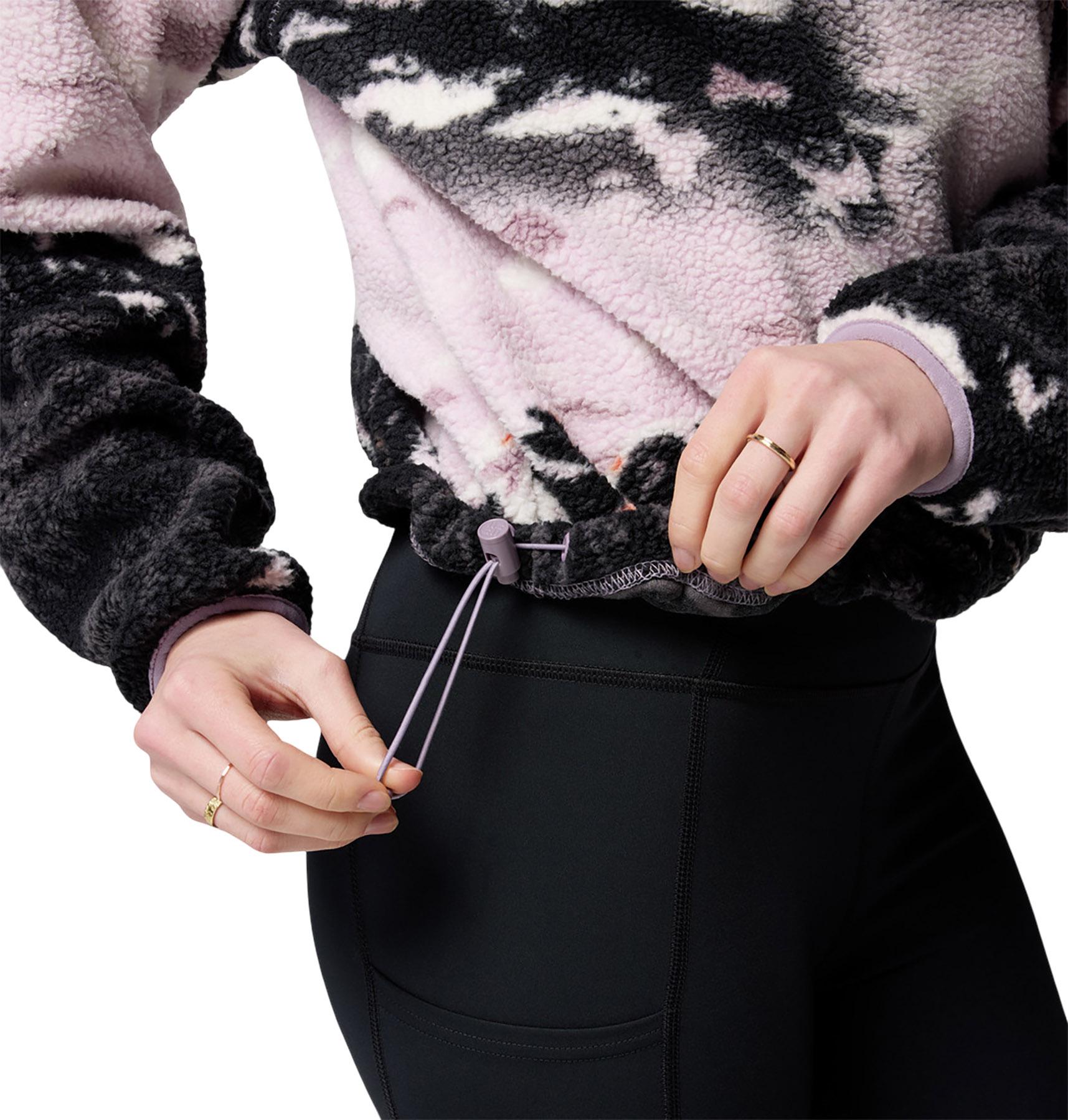 Product gallery image number 3 for product Helvetia II Printed Cropped Half Snap Fleece Pullover - Women's